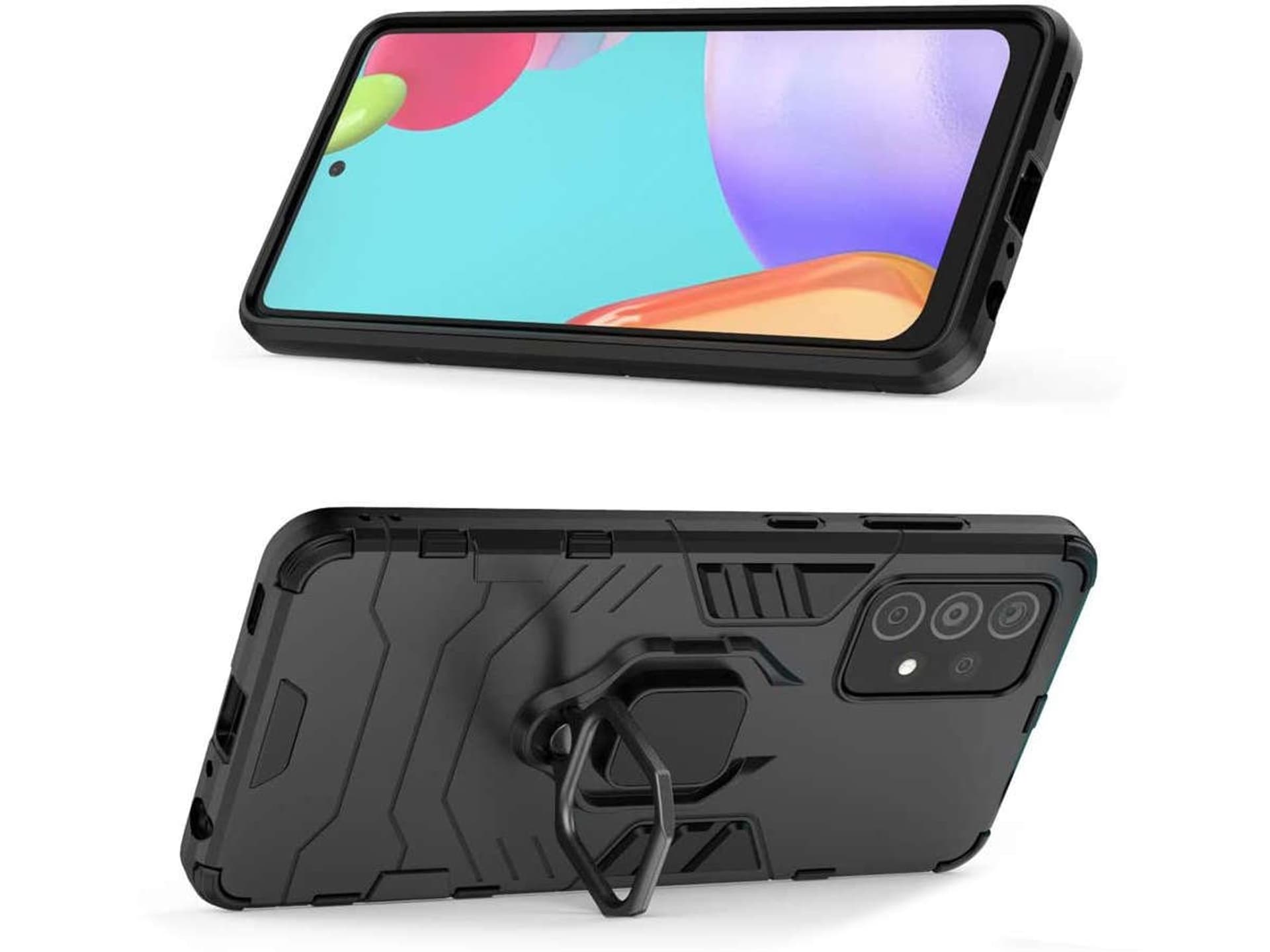

Etui Alogy Stand Ring Armor do Samsung Galaxy A72/ A72 5G czarne