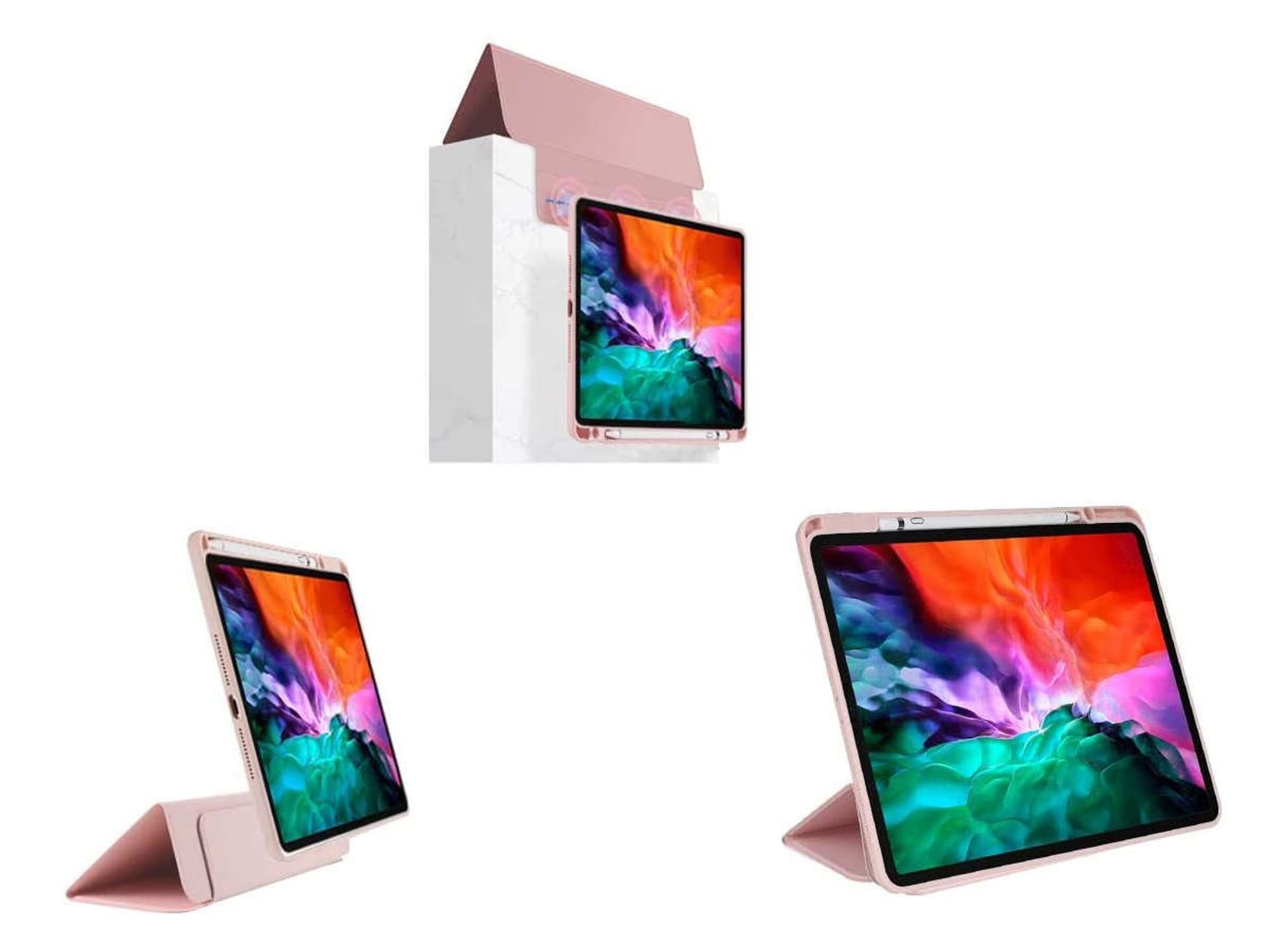 

Etui magnetyczne 2w1 Alogy Magnetic Pencil Case do Apple iPad Air 4 2020 / 5 2022 Różowe