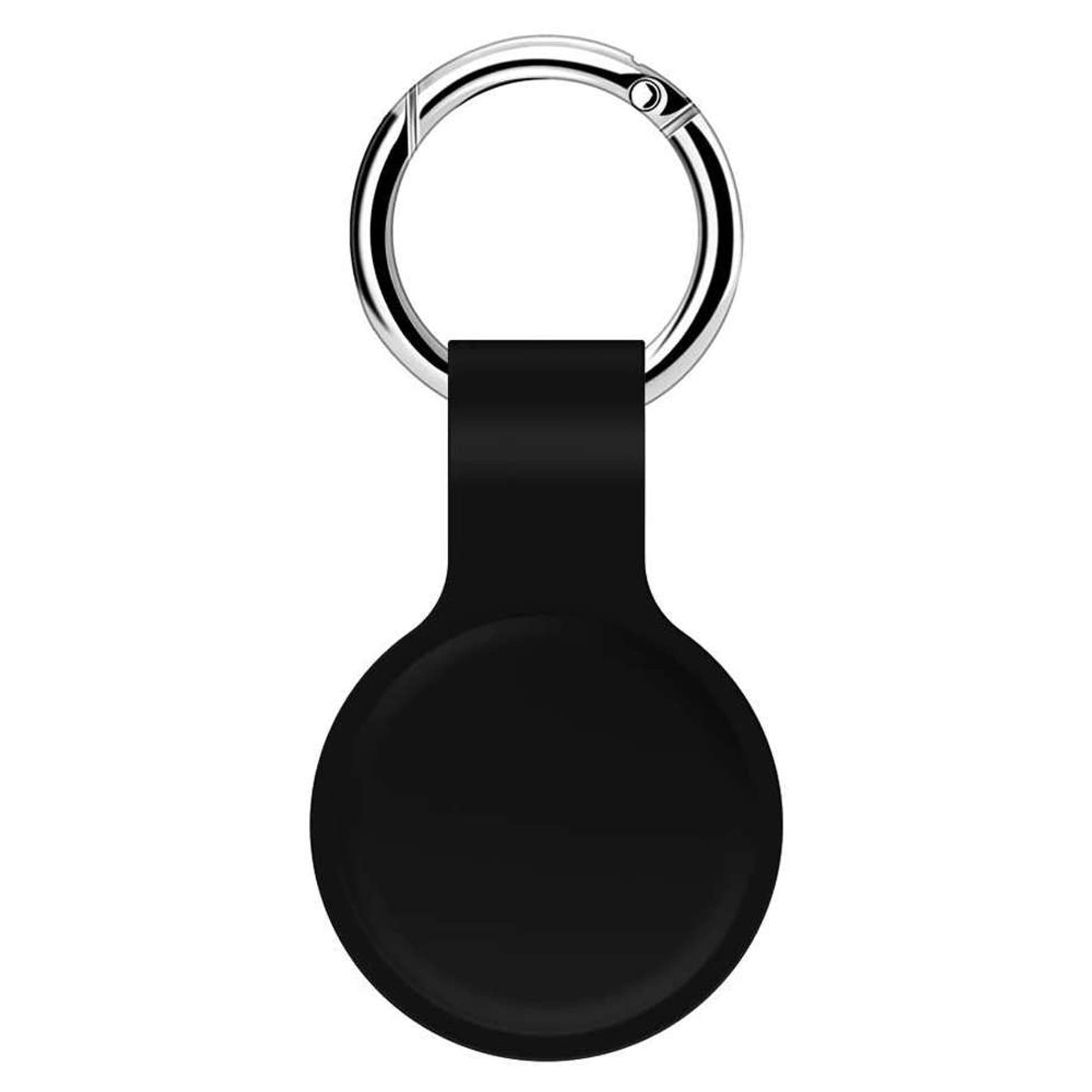 

Etui silikonowe Alogy brelok z karabińczykiem do Apple AirTag Czarny