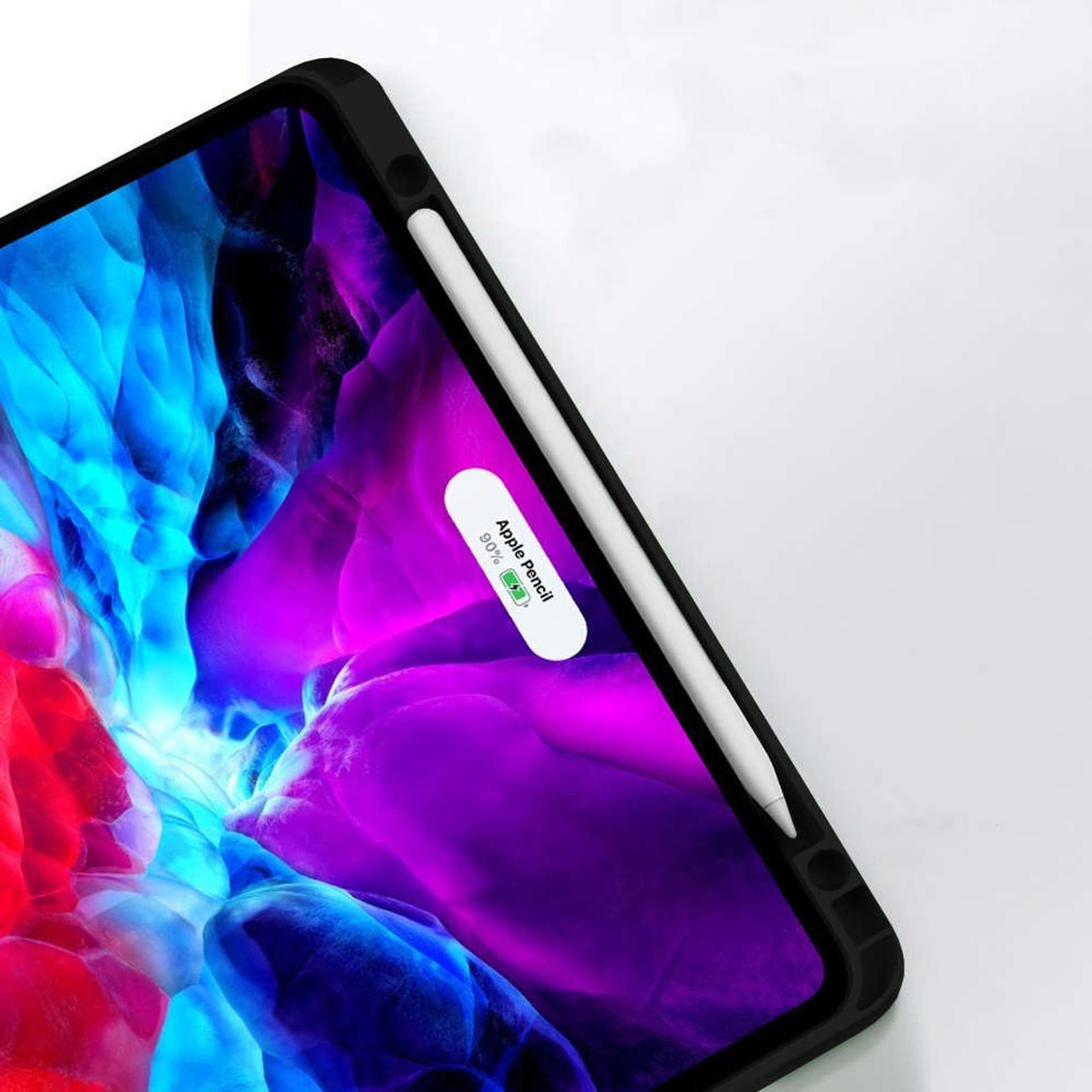 

Etui Alogy Klawiatura Bluetooth Touchpad 4w1 Magnetyczne Pencil do Apple iPad Pro 12.9 2021 Czarne