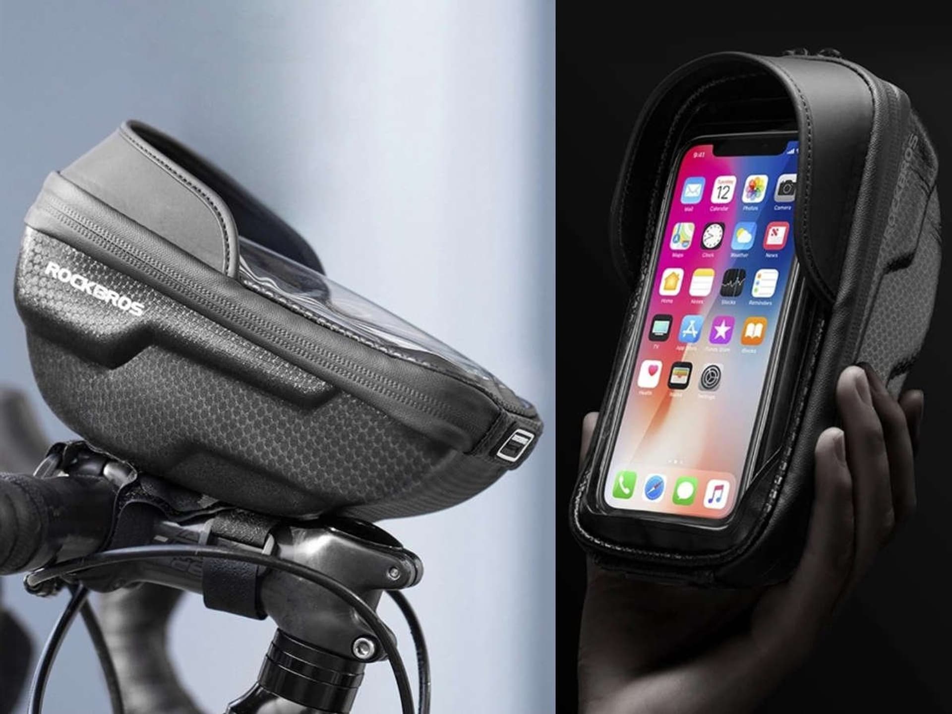 

Torba rowerowa sakwa na rower uchwyt na telefon RockBros B70 Czarne