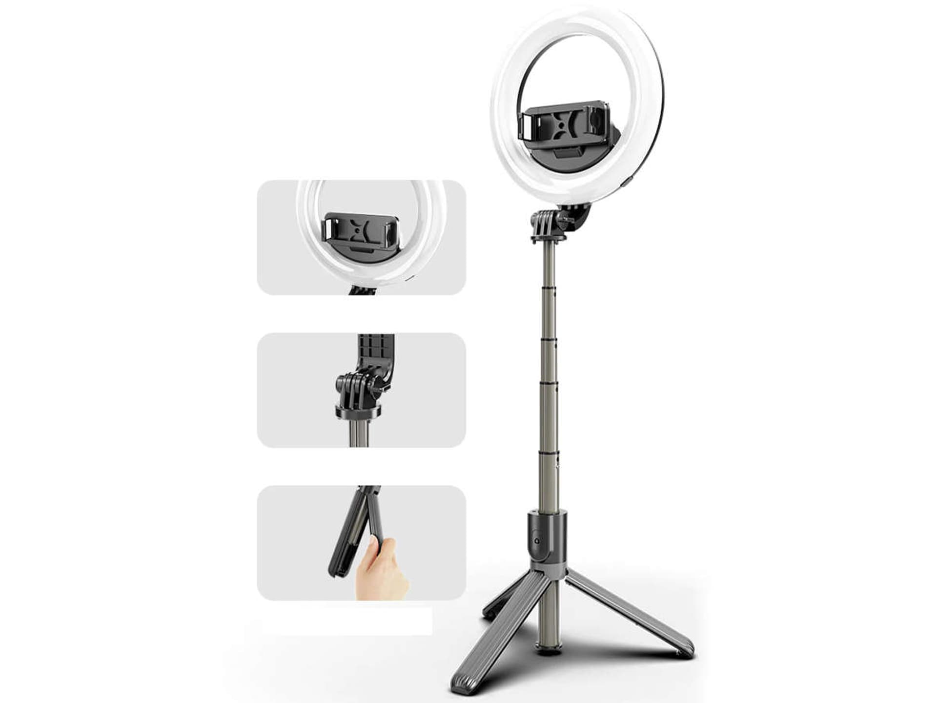 

Lampa fotograficzna Alogy Ring mała ze statywem kosmetyczna do zdjęć