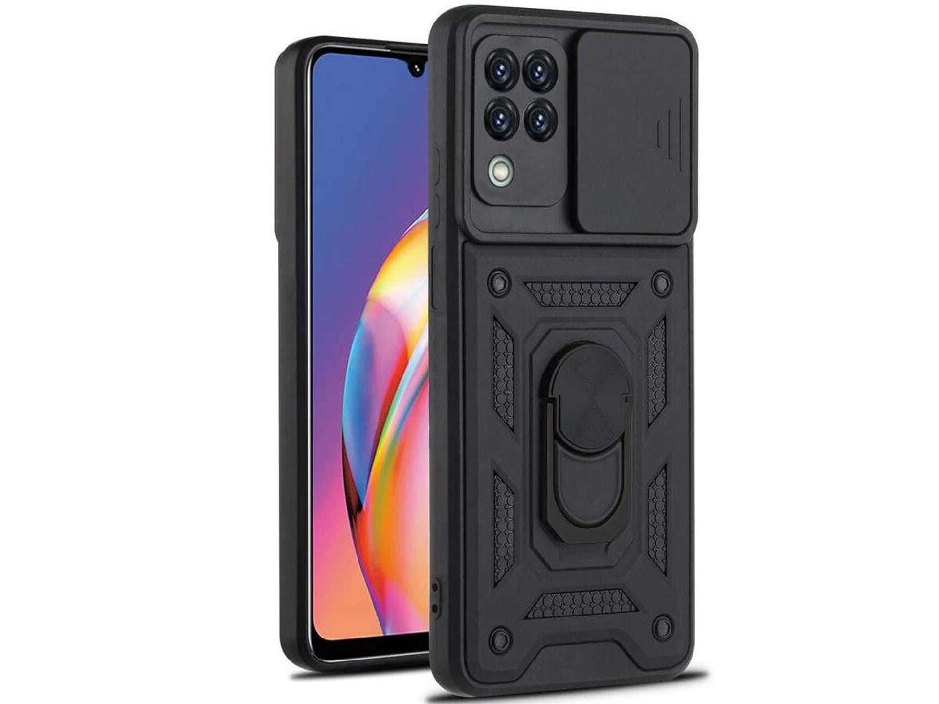 

Pancerne etui z osłoną aparatu Alogy Stand Ring Armor do Galaxy A22 4G