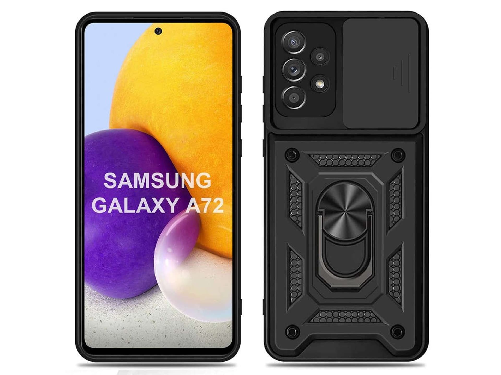 

Etui Alogy Camshield Stand Ring z osłonką na aparat do Samsung Galaxy A72 4G/5G