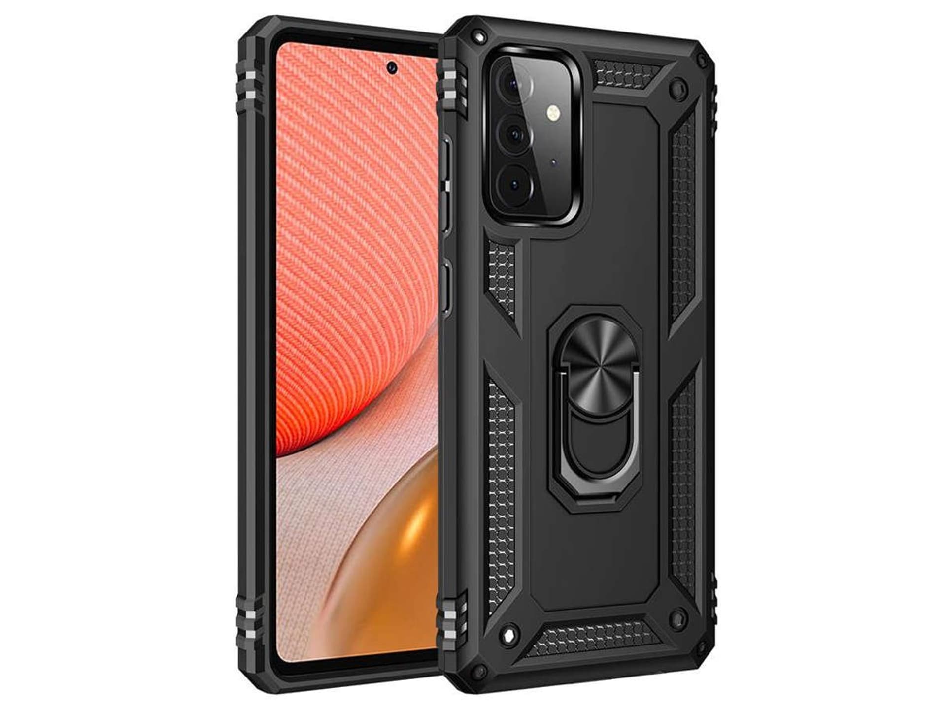 

Etui pancerne obudowa Alogy Stand Armor Ring do Samsung Galaxy A72 Czarne