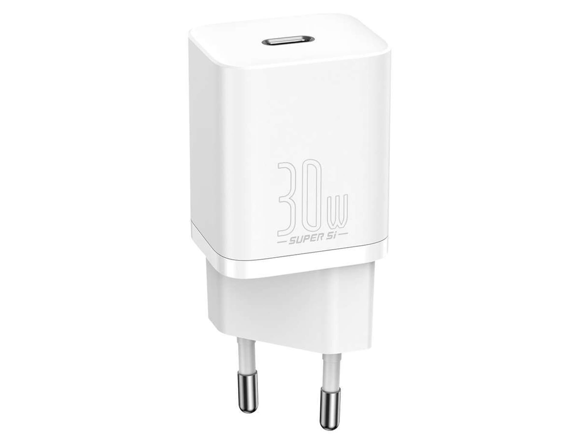 

Ładowarka sieciowa USB-C PD Baseus Super Si Quick Charger 30W White