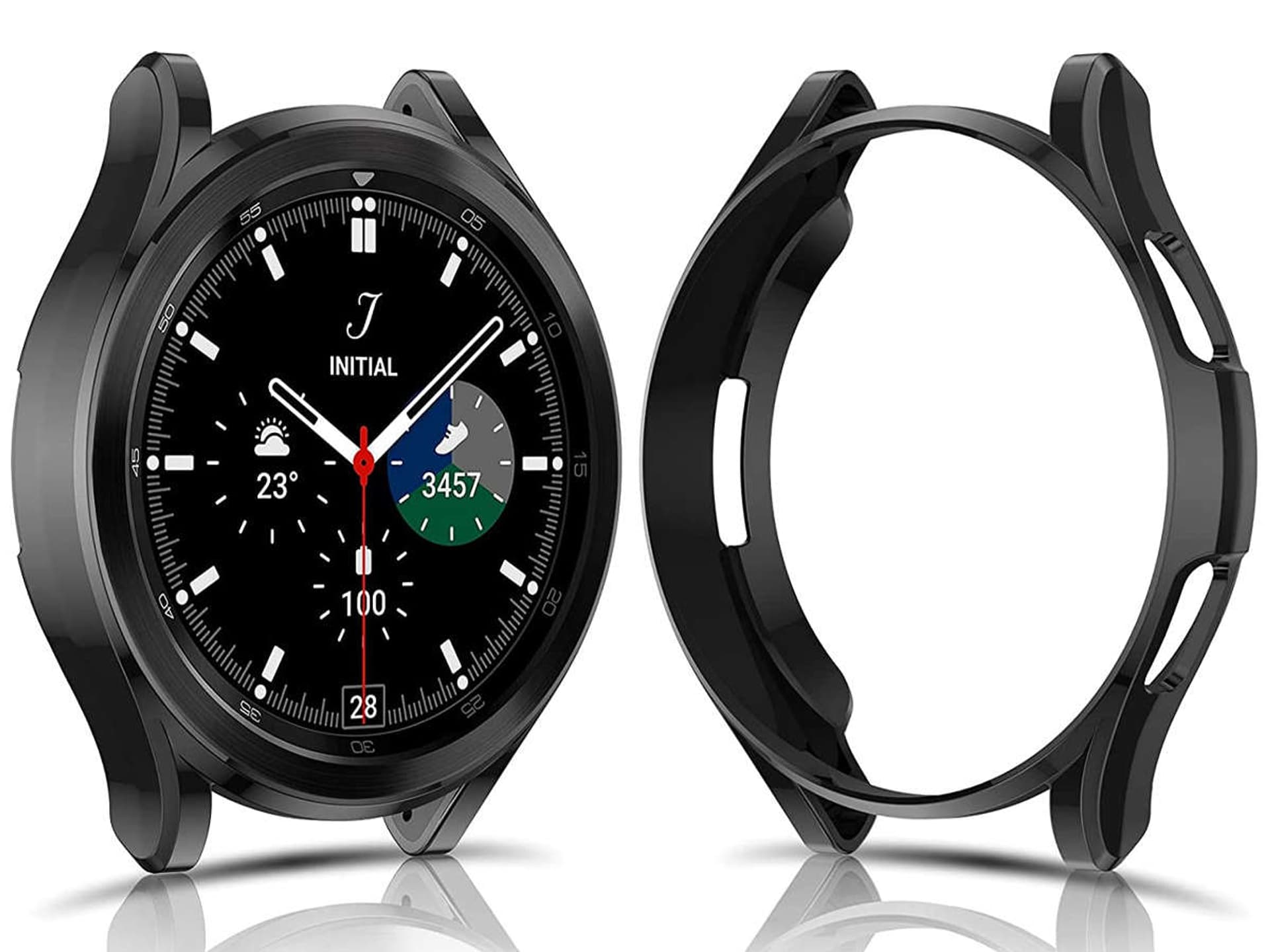 

Etui silikonowe Alogy case do Samsung Galaxy Watch 4 Classic 42mm Czarne