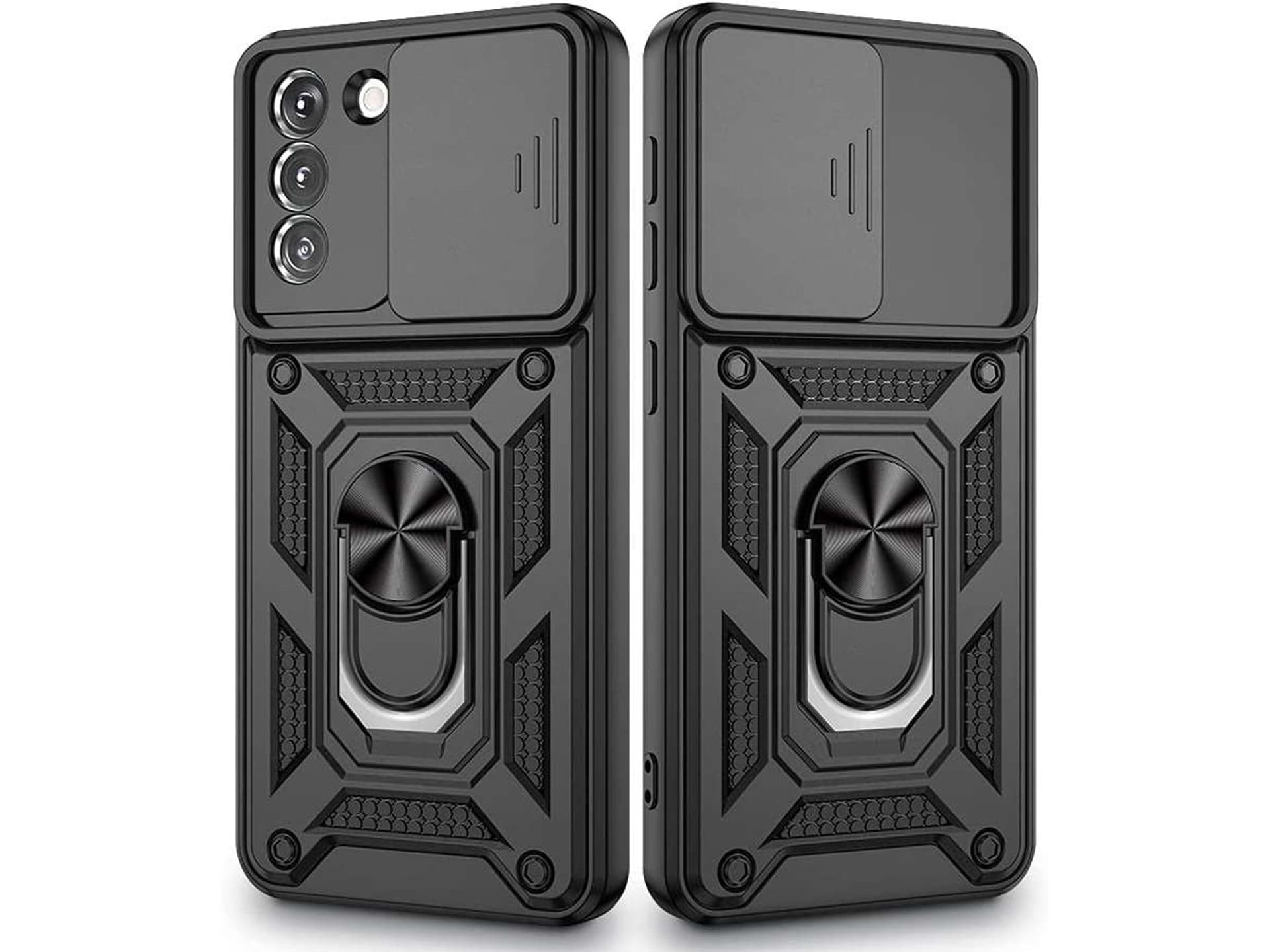 

Etui Alogy Camshield Stand Ring z osłonką na aparat do Samsung Galaxy S21 FE