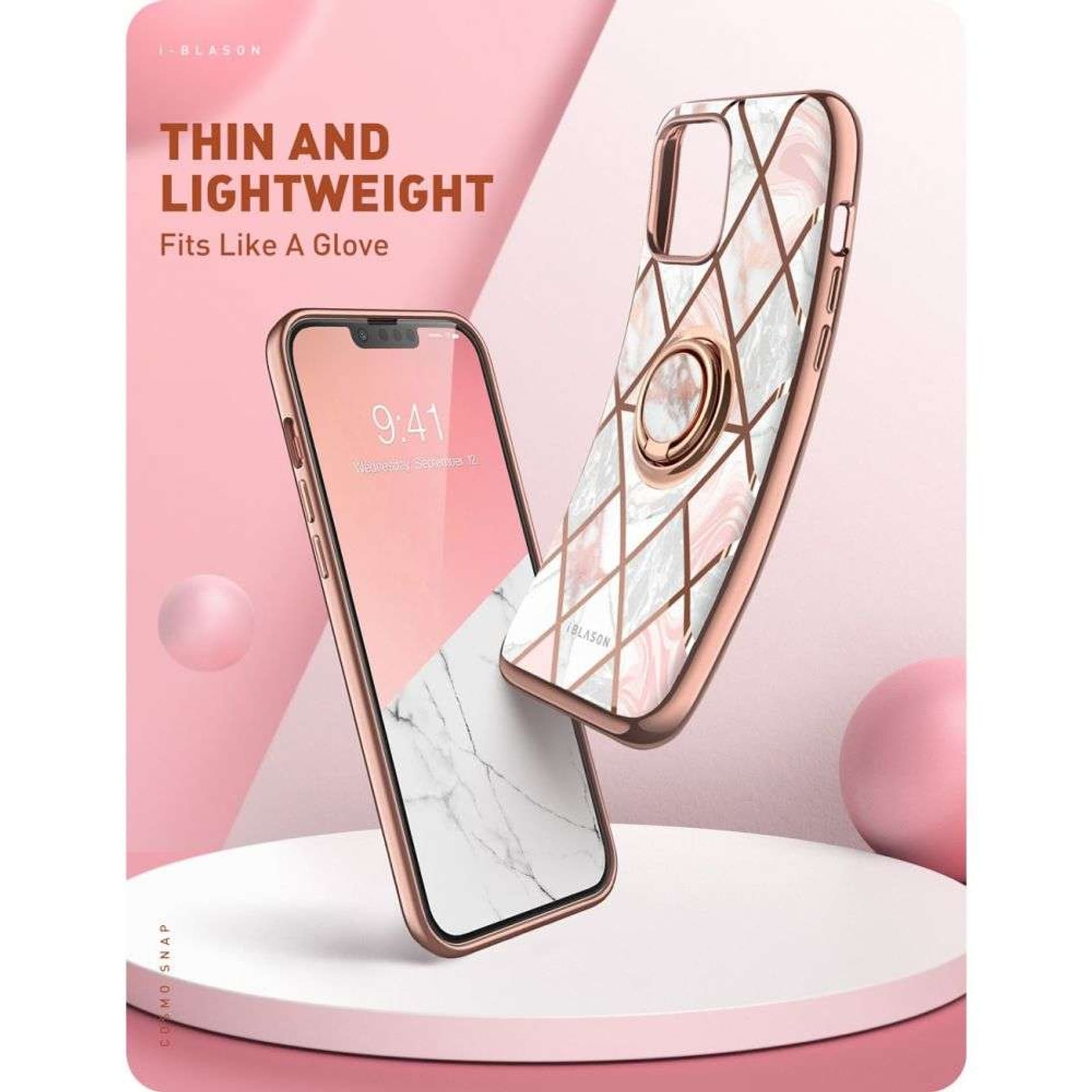 

Etui Supcase Cosmo Snap do Apple iPhone 13 Marble Pink