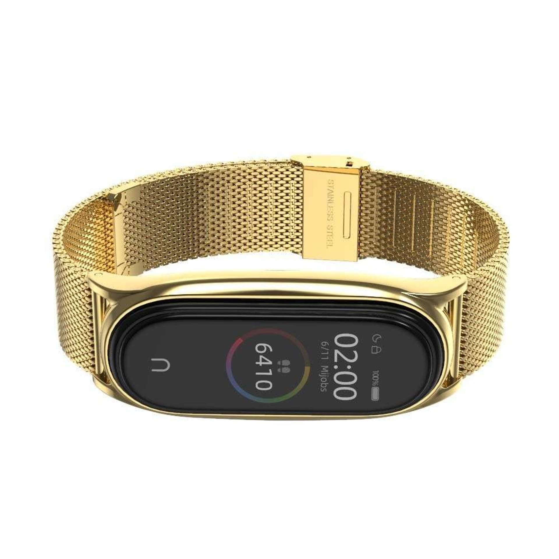 

Pasek MilaneseBand do Xiaomi Mi Smart Band 5/6/6 NFC Gold