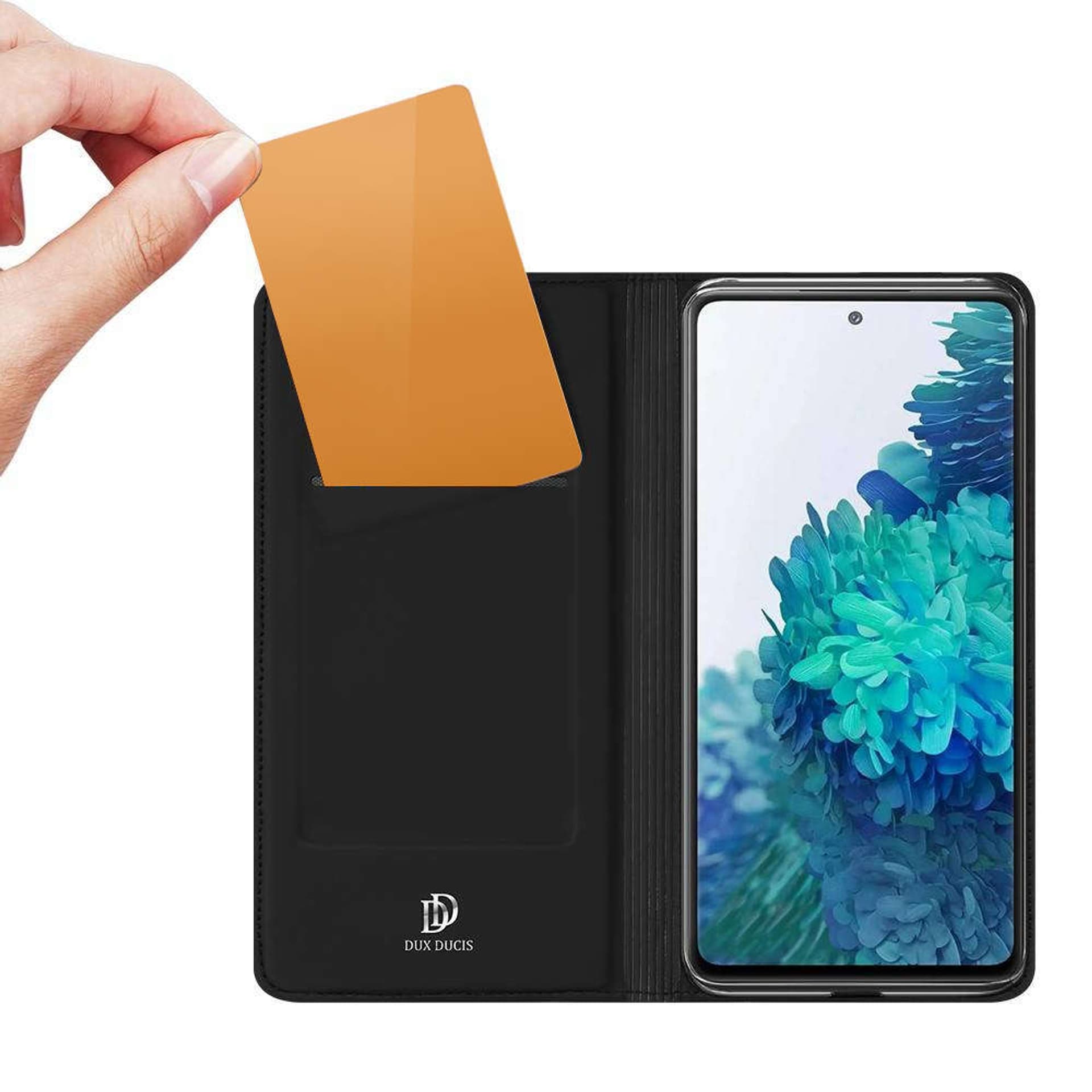

Etui ochronne z klapką Dux Ducis skórzane do Samsung Galaxy S20 FE Czarne