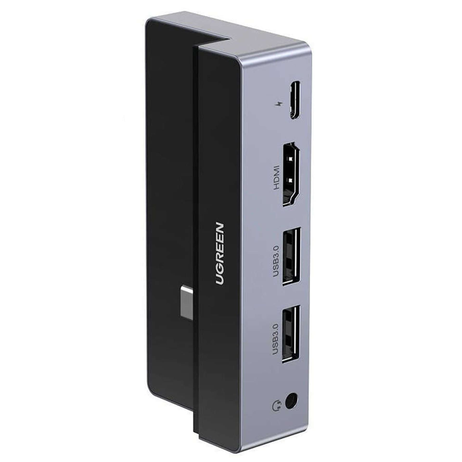 

Adapter 5w1 UGREEN CM317 Hub USB-C do HDMI 4K@60Hz, 2x USB 3.0, USB-C PD 3.0 (szary)