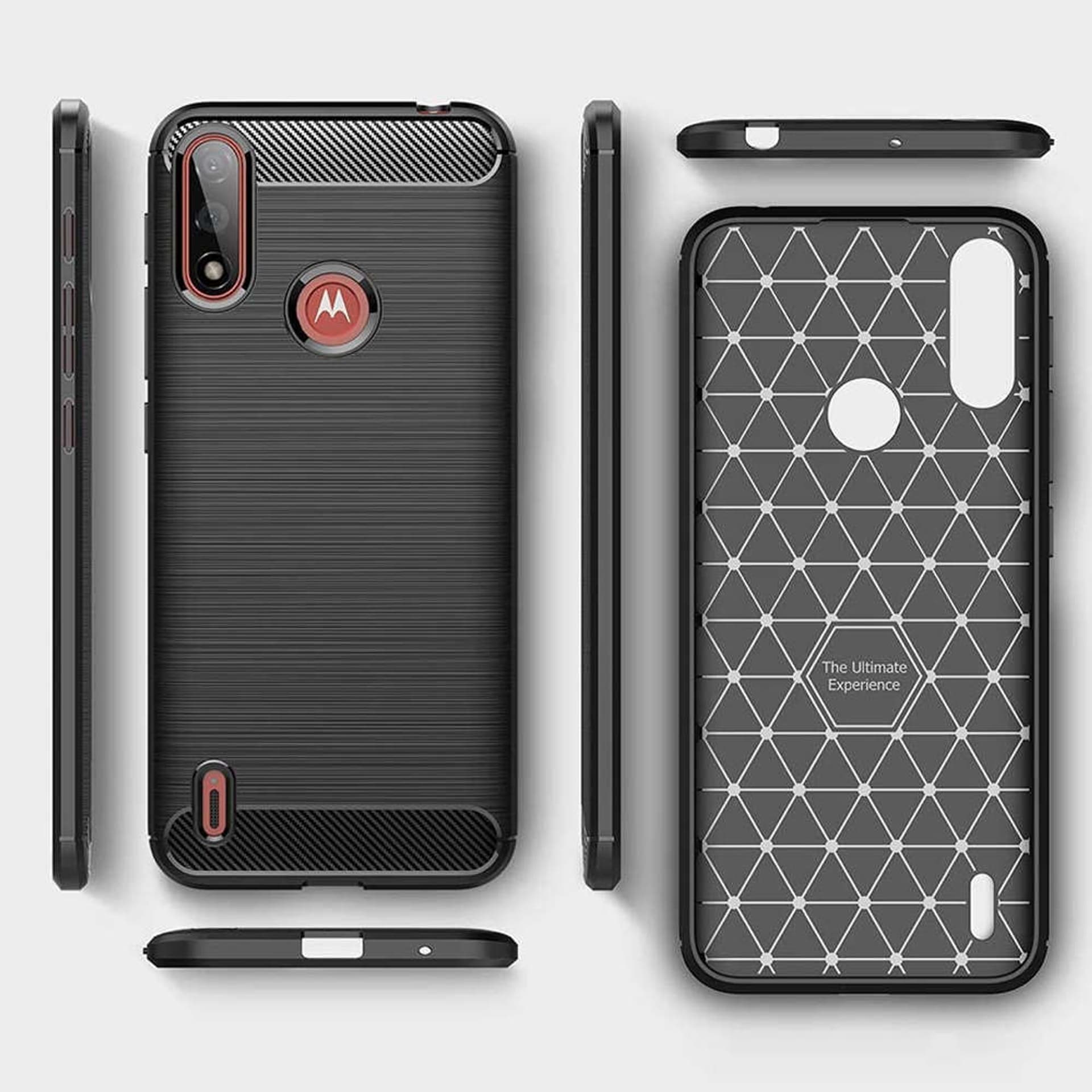 

Etui do Motorola Moto E7/ E7i Power Alogy Rugged Armor obudowa TPU Carbon Black