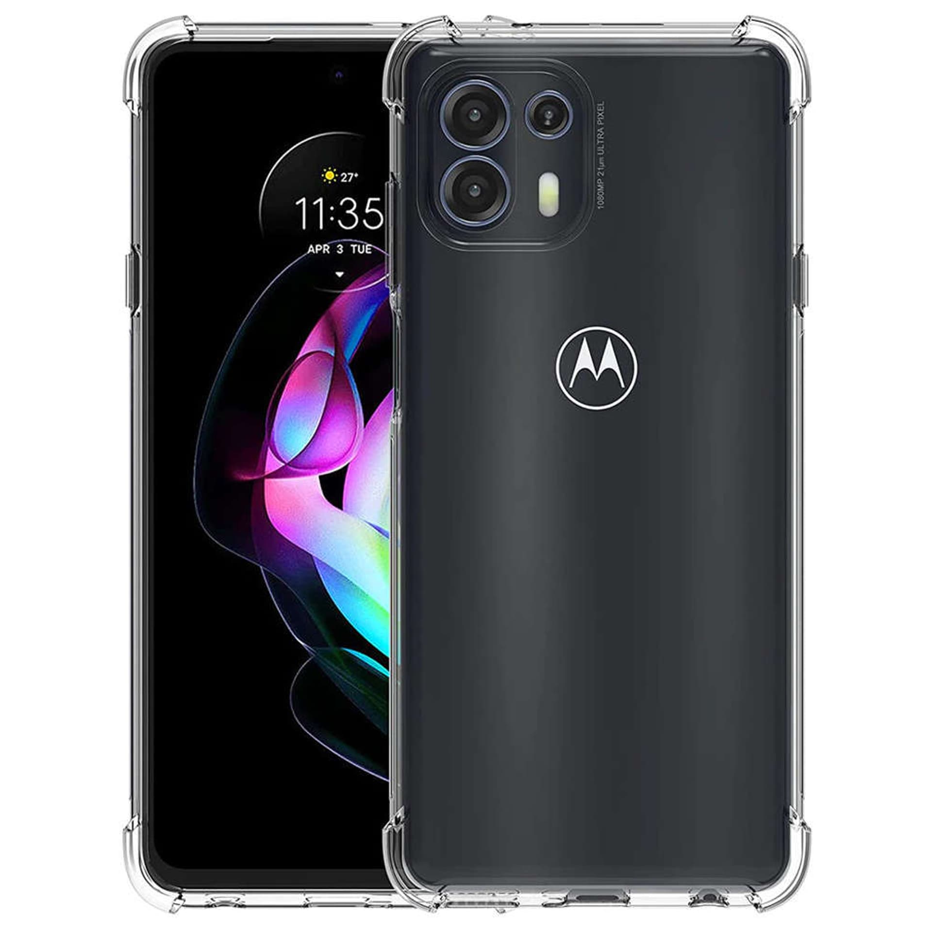 

Silikonowe etui pancerne ShockProof Alogy do Motorola Moto Edge 20 Lite Przezroczyste