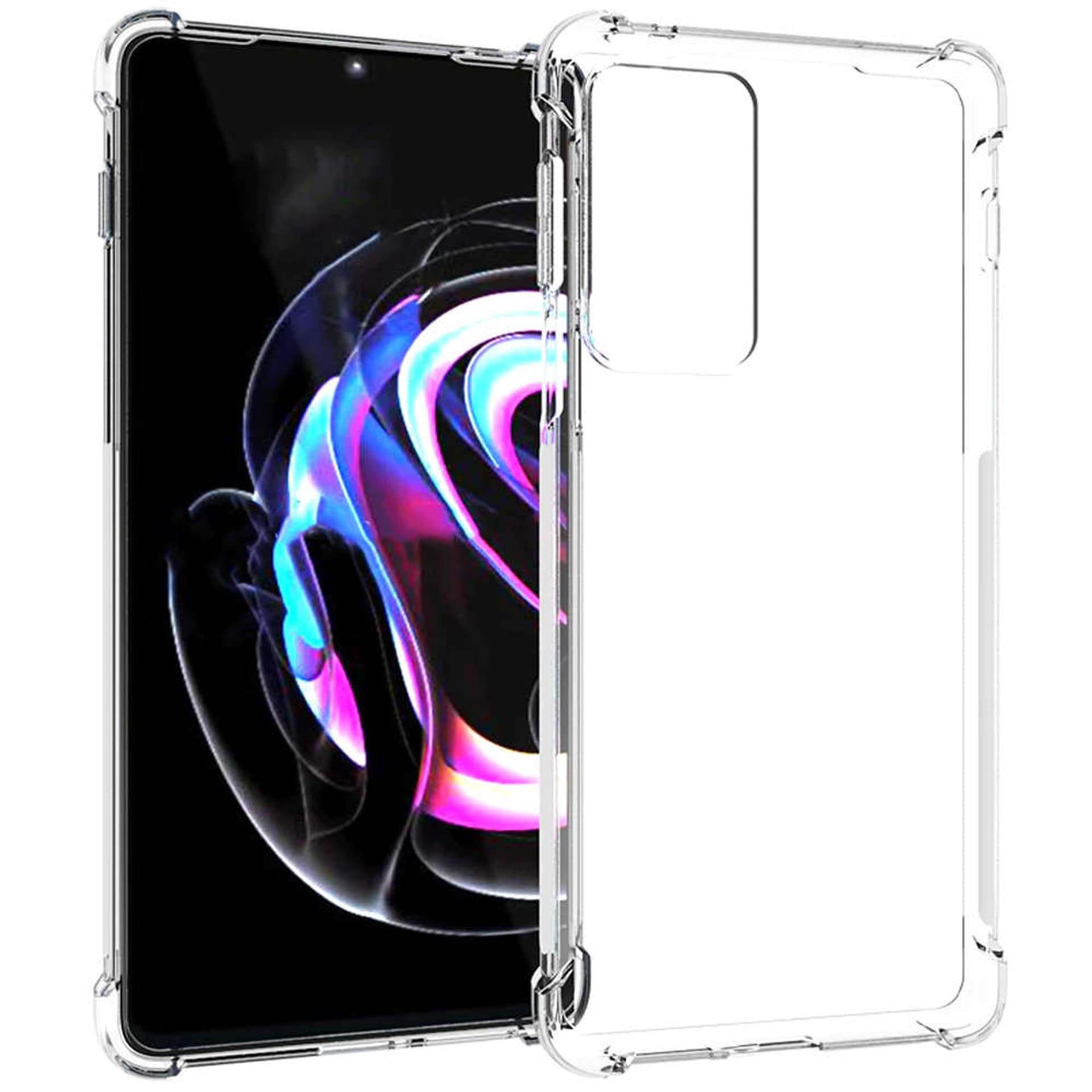 

Silikonowe etui pancerne ShockProof Alogy do Motorola Moto Edge 20 Przezroczyste