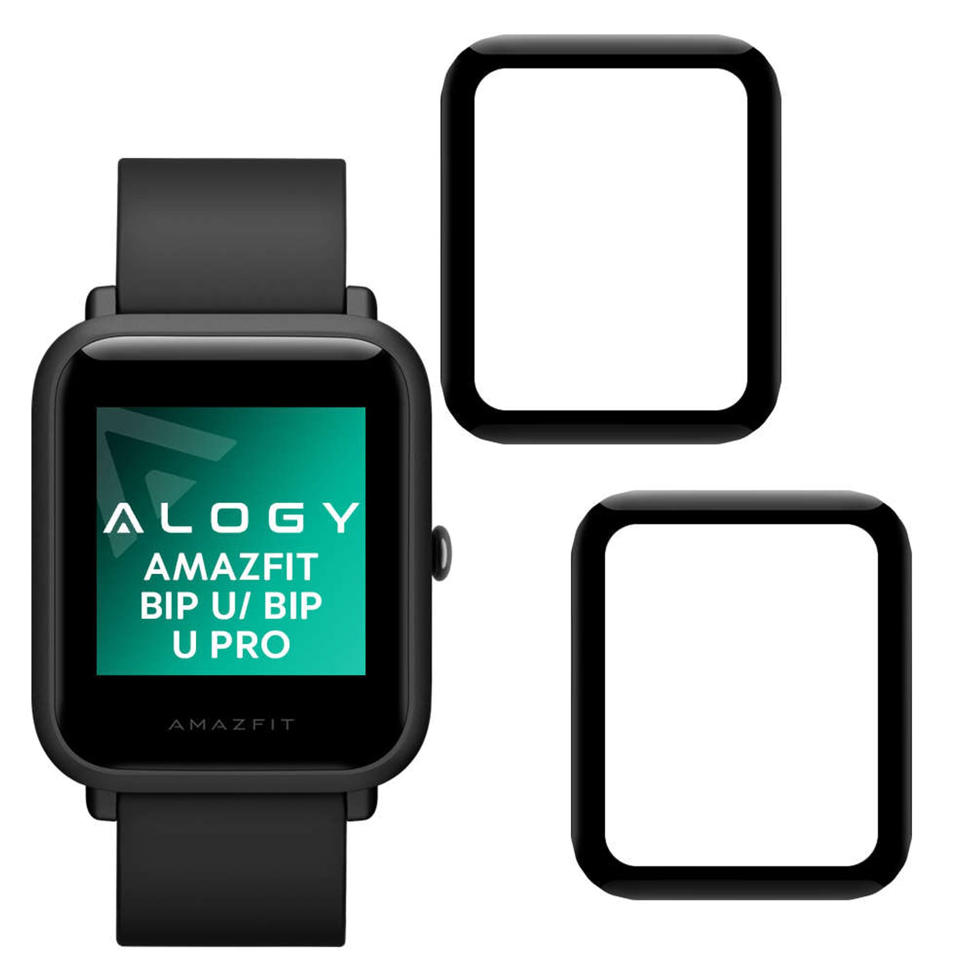 

2x Elastyczne Szkło 3D Alogy do Xiaomi Amazfit Bip U/ Bip U Pro Black