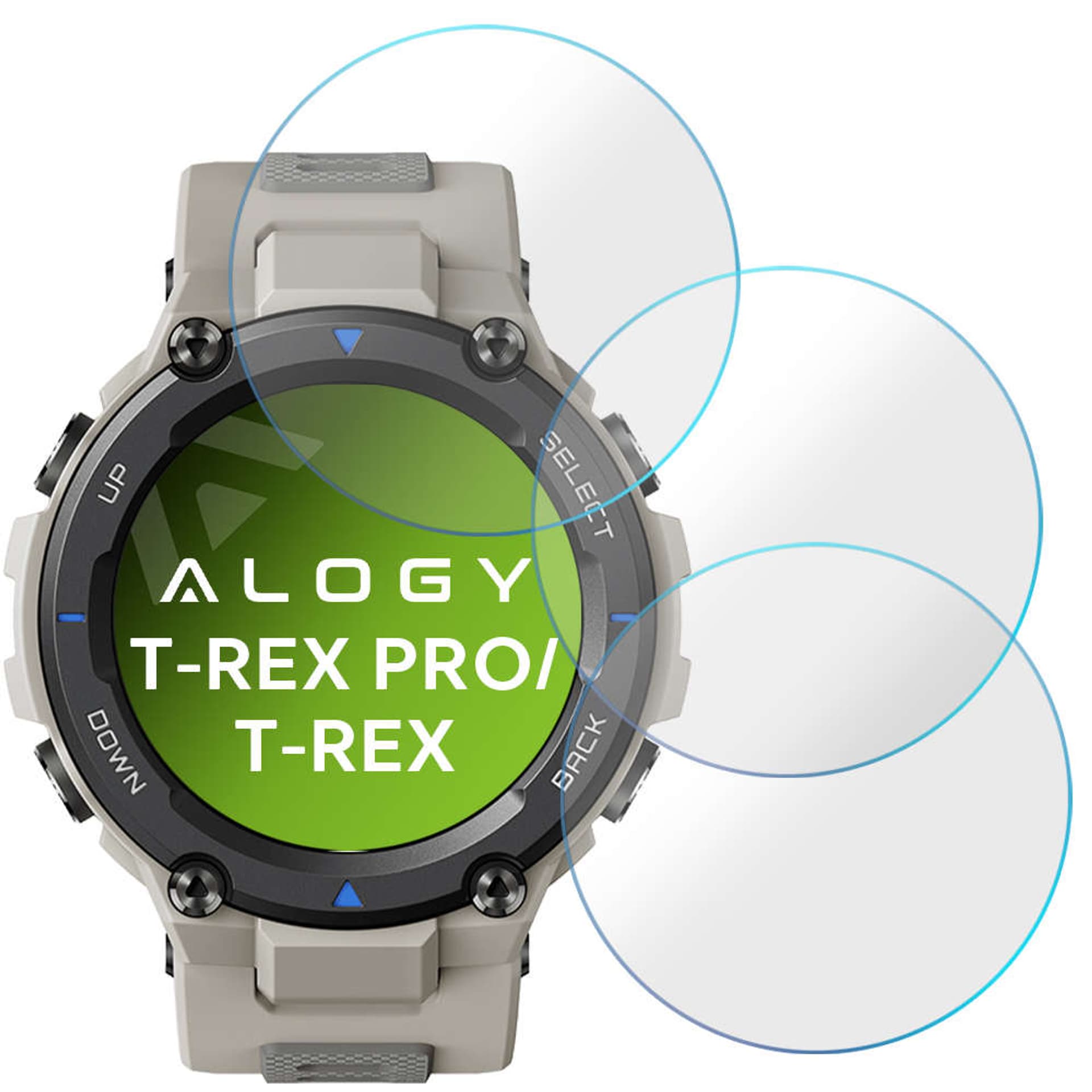 

3x Folia hydrożelowa Alogy Hydrogel do Xiaomi Amazfit T-Rex / T-Rex Pro