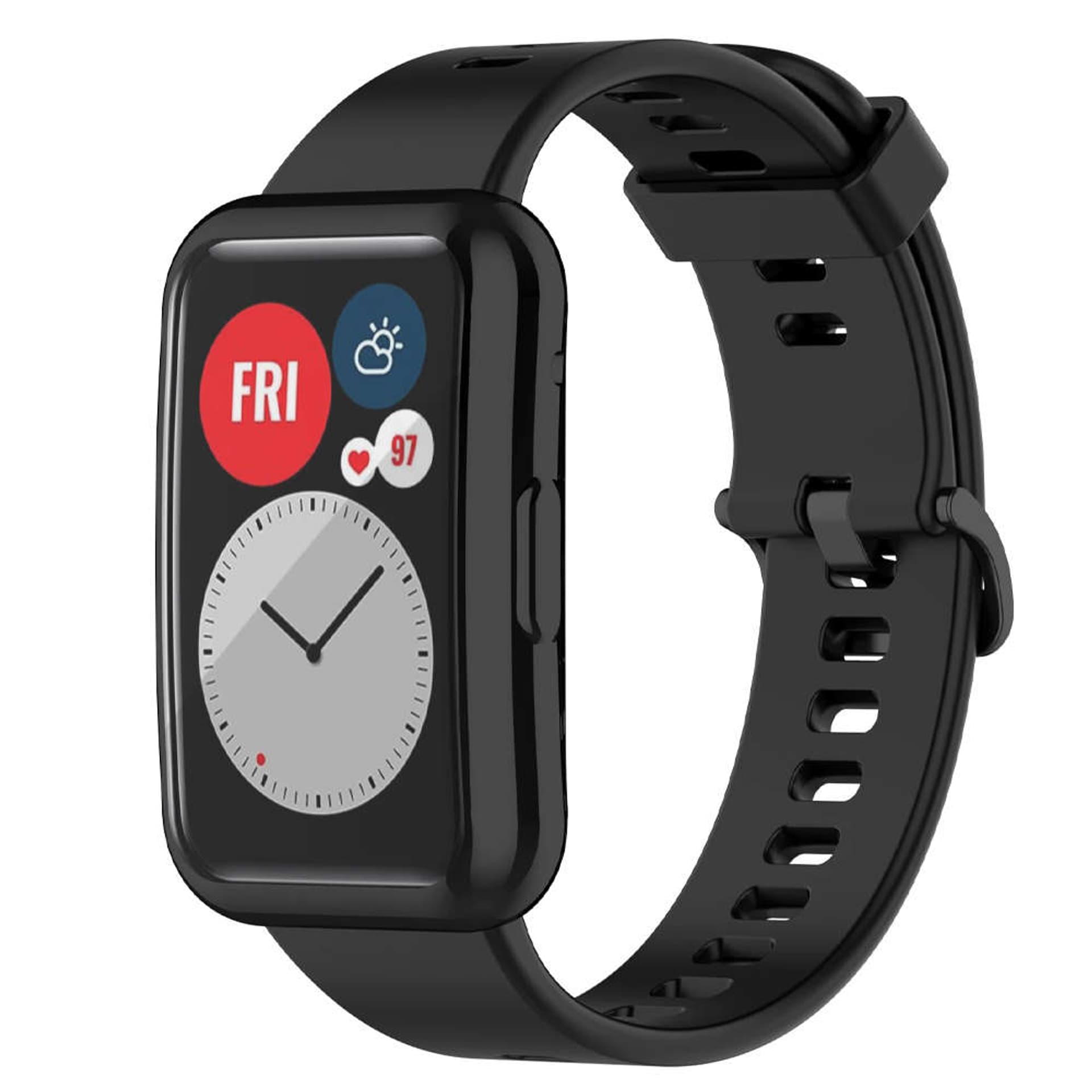 

Etui silikonowe TPU nakładka Alogy do Huawei Watch Fit Czarne