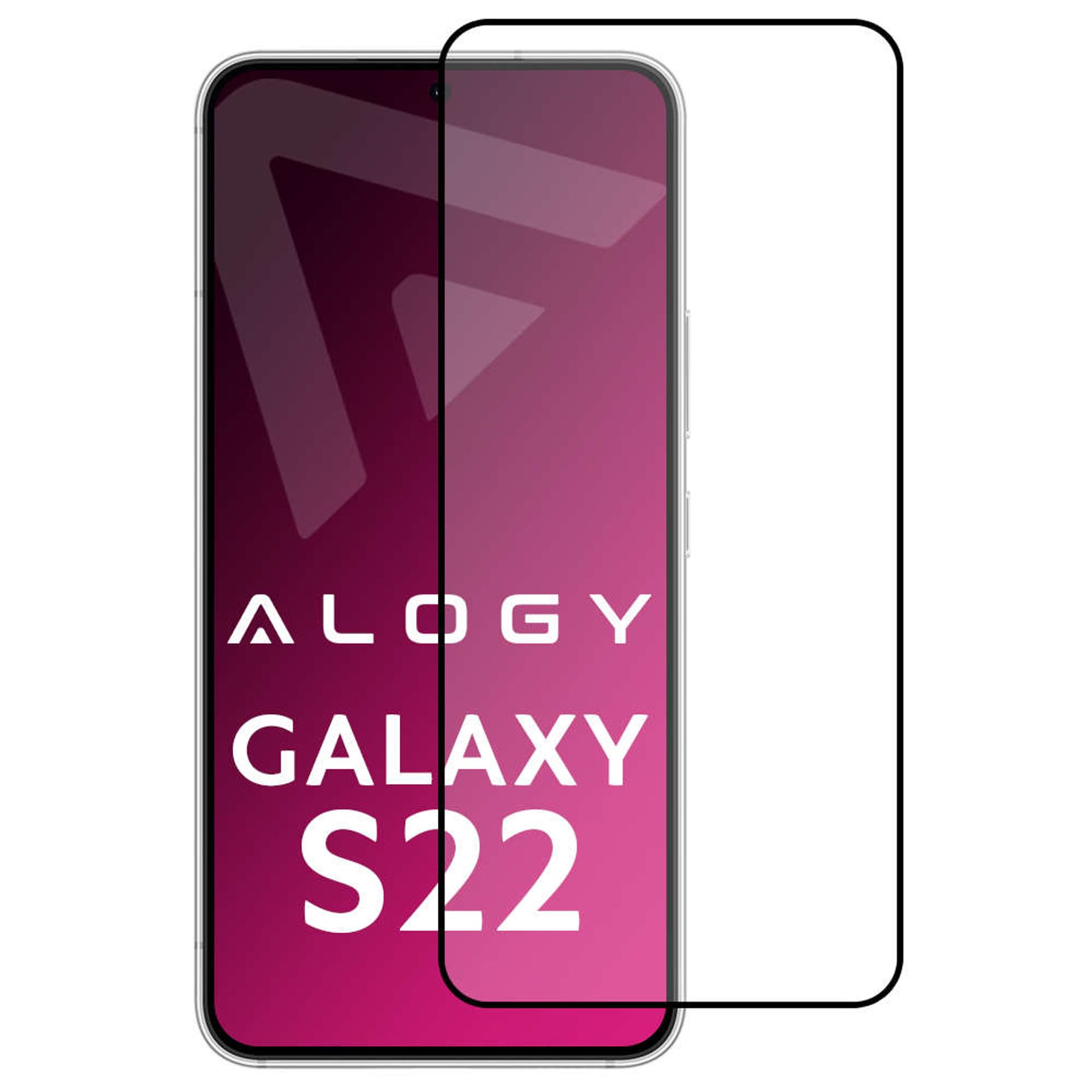 

SSzkło hartowane do etui Alogy Full Glue case friendly do Samsung Galaxy S22 Czarne