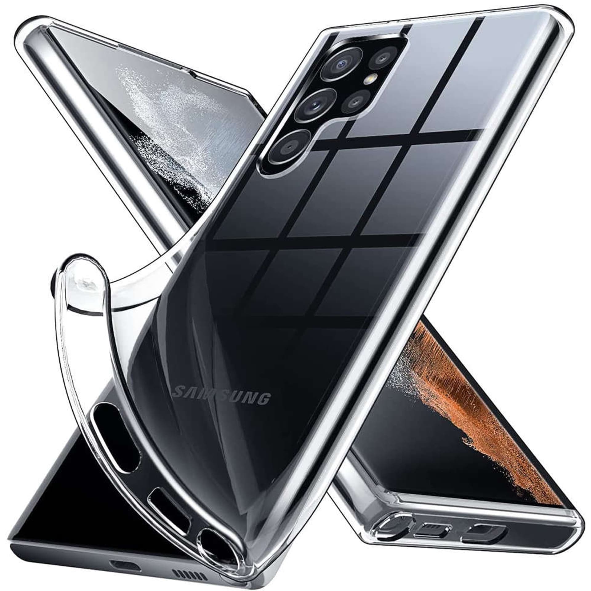 

Etui silikonowe obudowa Alogy case do Samsung Galaxy S22 Ultra przezroczyste