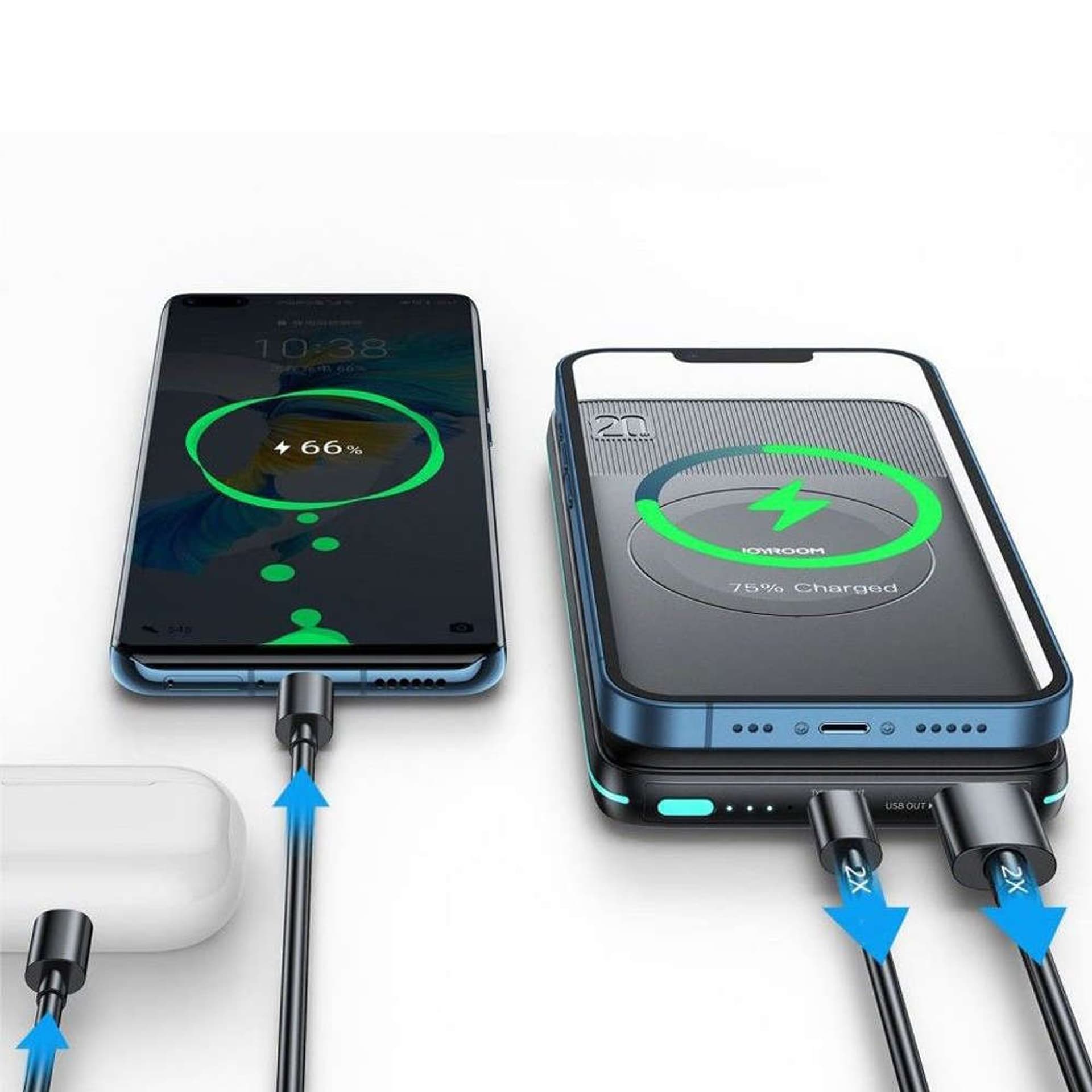

Powerbank do MagSafe Joyroom JR-W040 Magnetic do iPhone 12/ 13 10000mAh Black