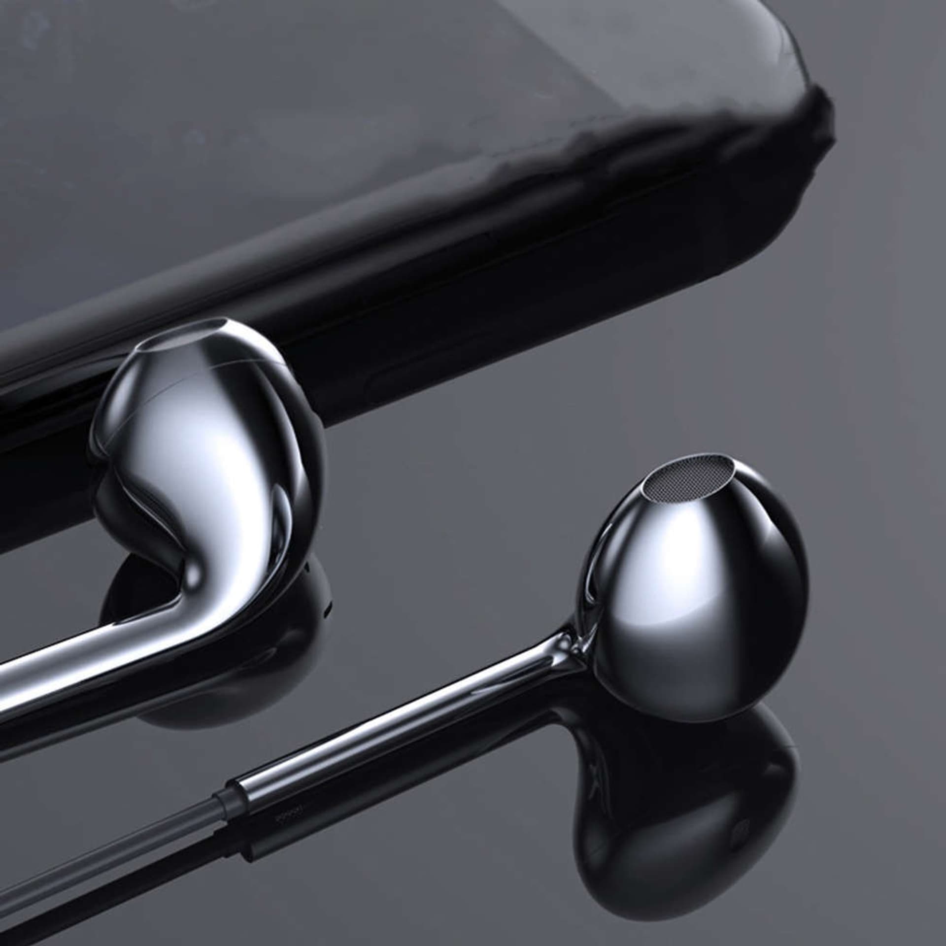 

Słuchawki przewodowe Alogy Earphones Stereo 14.2mm ze złączem mini Jack 3.5 mm Czarne