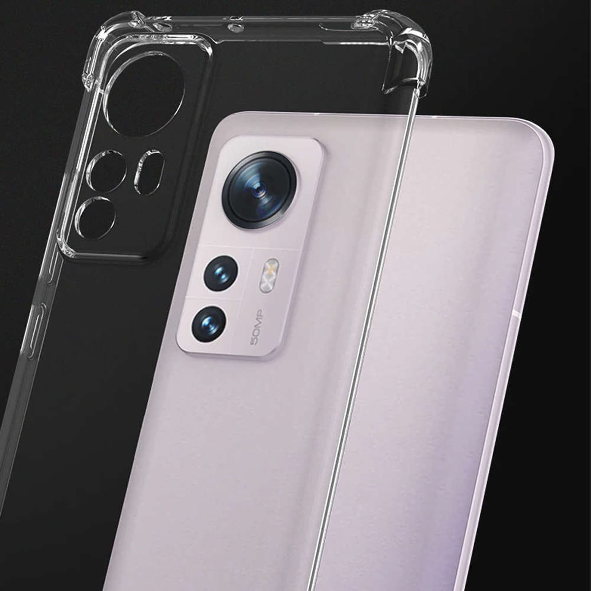 

Silikonowe etui pancerne ShockProof Alogy Case do Xiaomi 12 Pro Clear