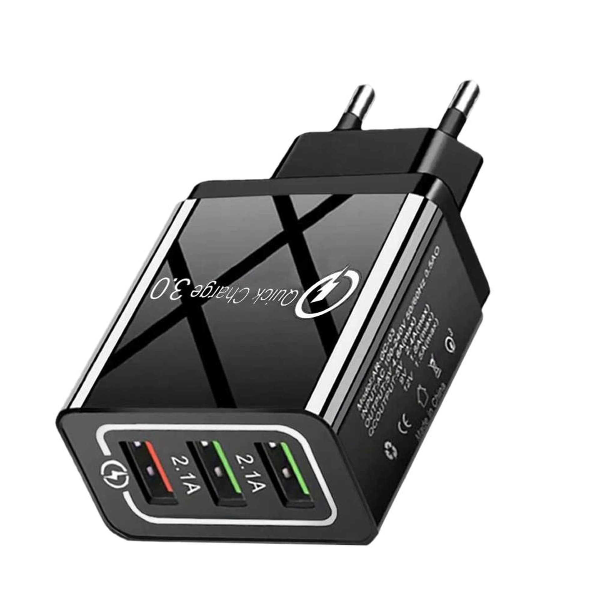 

Ładowarka sieciowa Alogy szybka 3x USB-A Quick Charge QC 3.0 Czarna