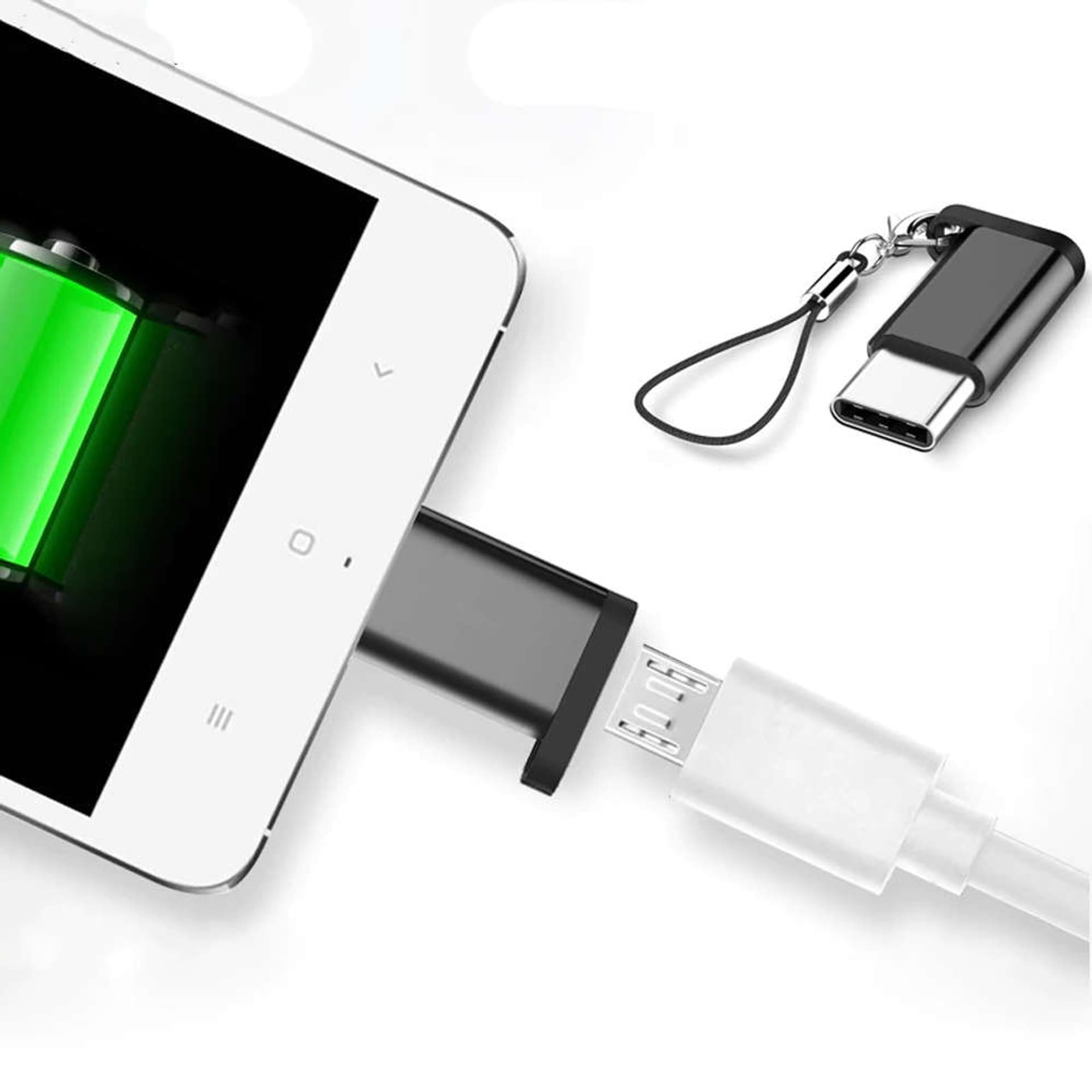 

Adapter przejściówka Alogy konwerter micro USB do USB-C Type C Czarny