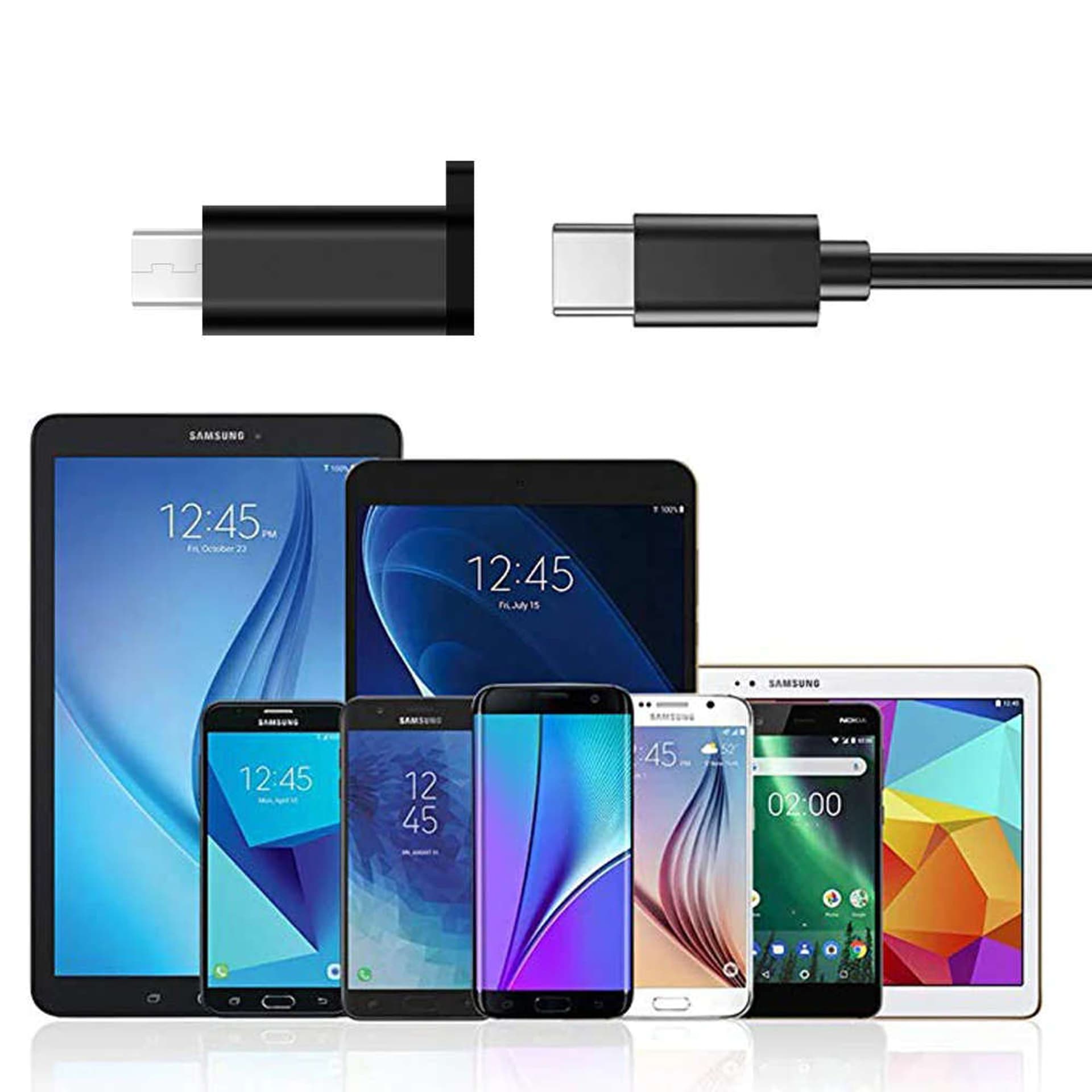 

Adapter przejściówka Alogy konwerter USB-C Type C do micro USB 3.0 Czarny