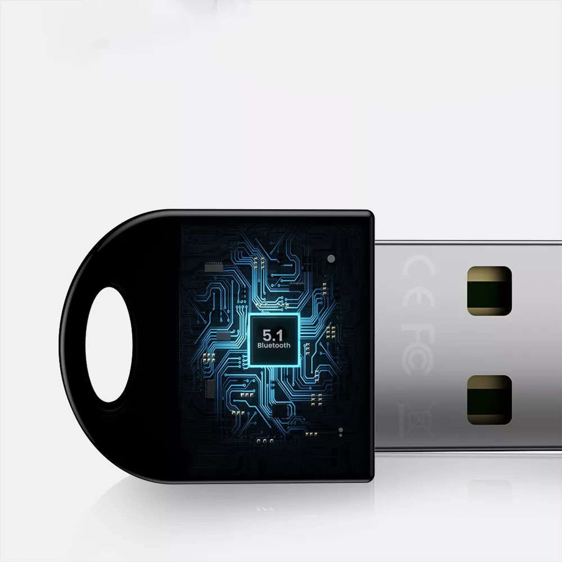 

Mini Adapter odbiornik Bluetooth 5.1 Alogy USB-A Sygnał bezprzewodowy Czarny