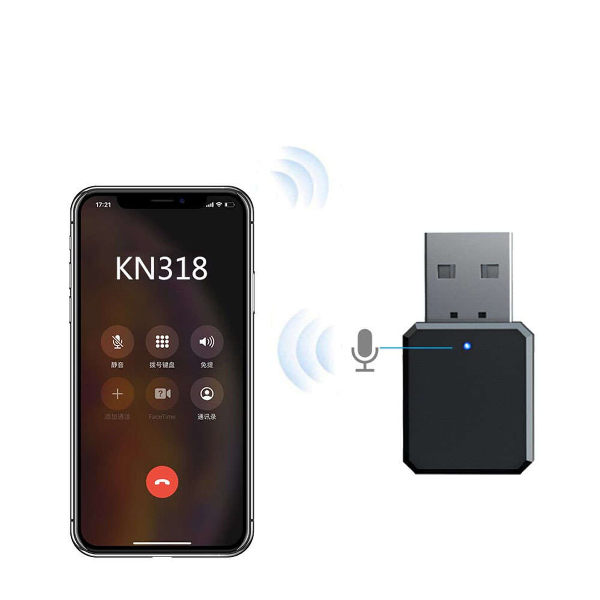

Adapter odbiornik Bluetooth 5.1 Alogy 2w1 AUX - Sygnał bezprzewodowy Dwustronny USB-A Czarny