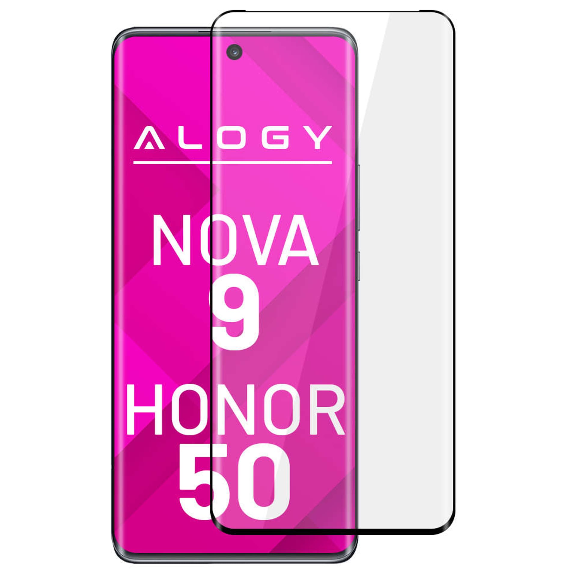 

Szkło hartowane 9H Alogy Full Glue do etui case friendly do Huawei Nova 9 / Honor 50