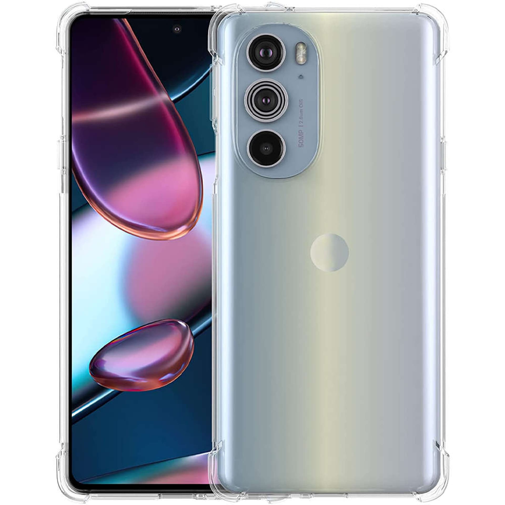 

Silikonowe etui pancerne ShockProof Alogy do Motorola Moto Edge 30 Pro Przezroczyste