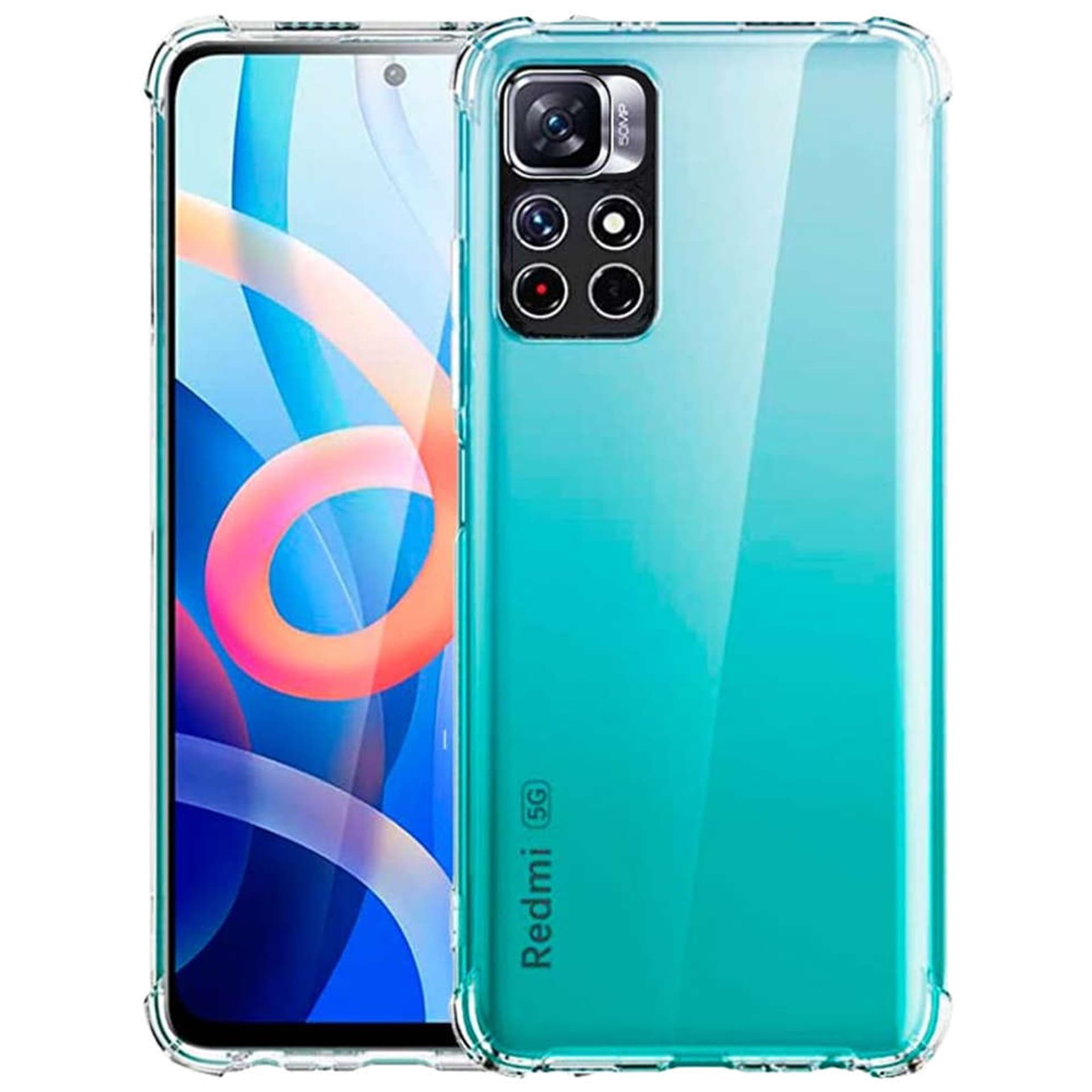 

Silikonowe etui pancerne ShockProof Alogy do Xiaomi Poco M4 Pro 5G Przezroczyste