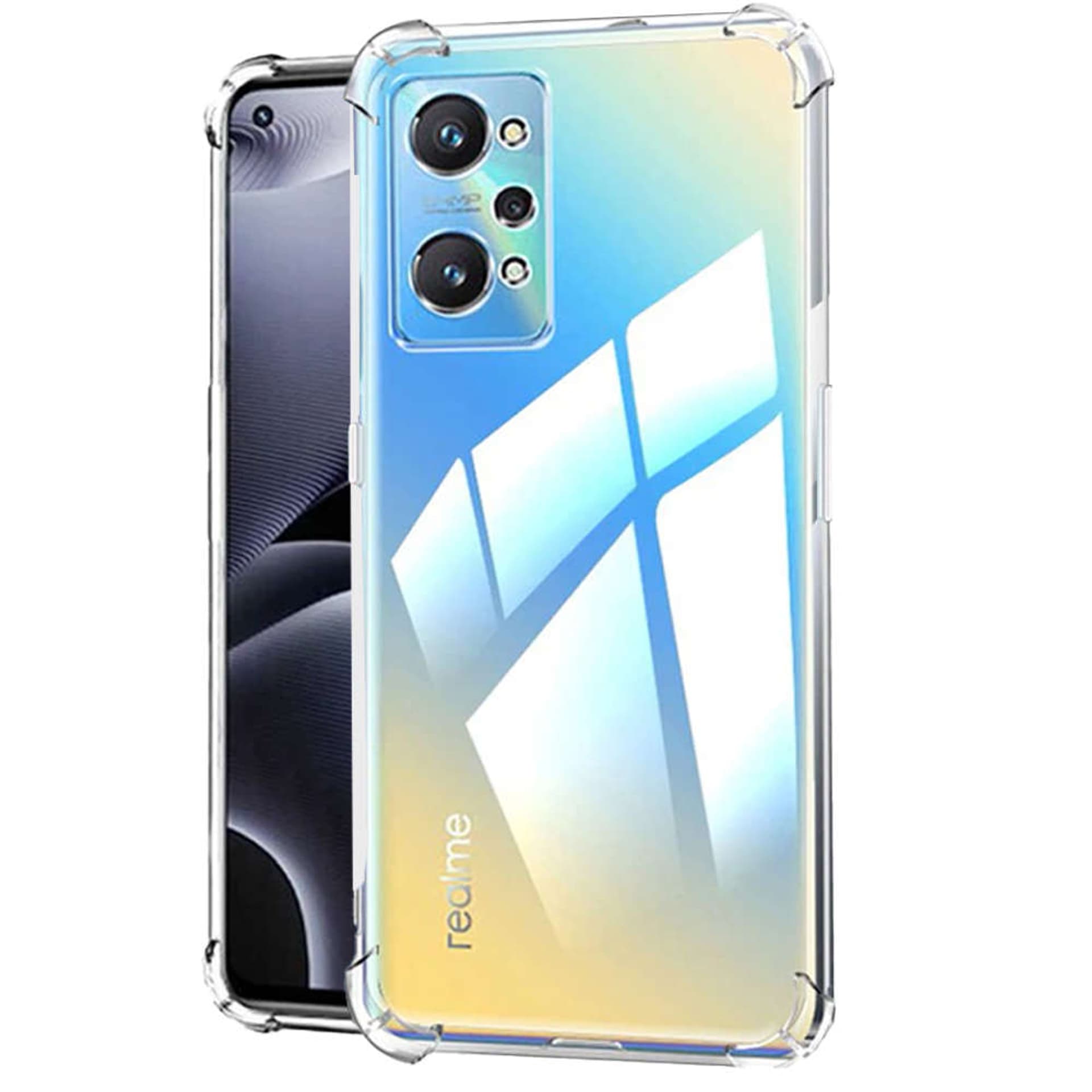 

Silikonowe etui pancerne ShockProof Alogy do Realme GT 2 5G Global Przezroczyste