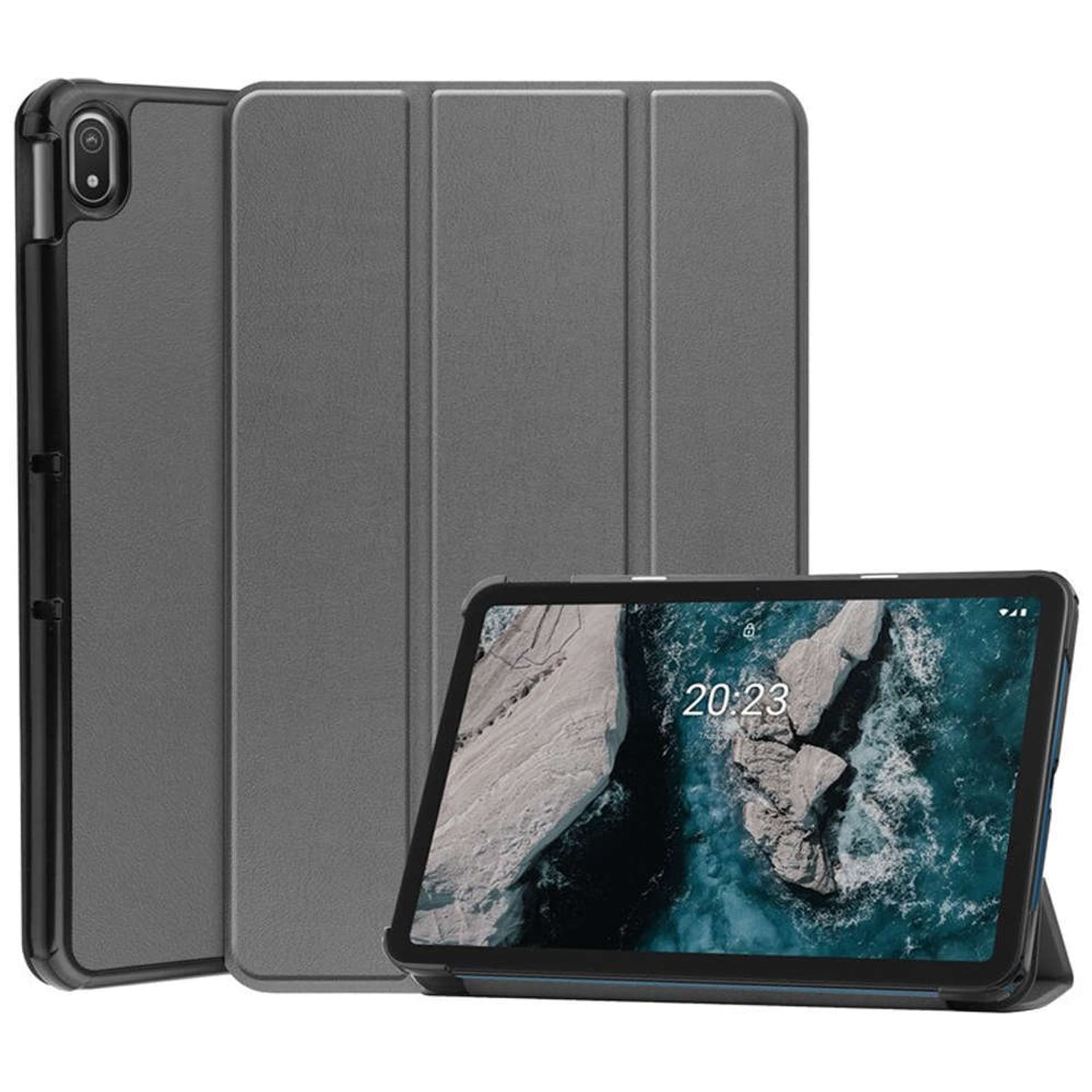 

Etui zamykane z klapką Alogy Book Cover Case obudowa ochronna do Nokia T20 Szare