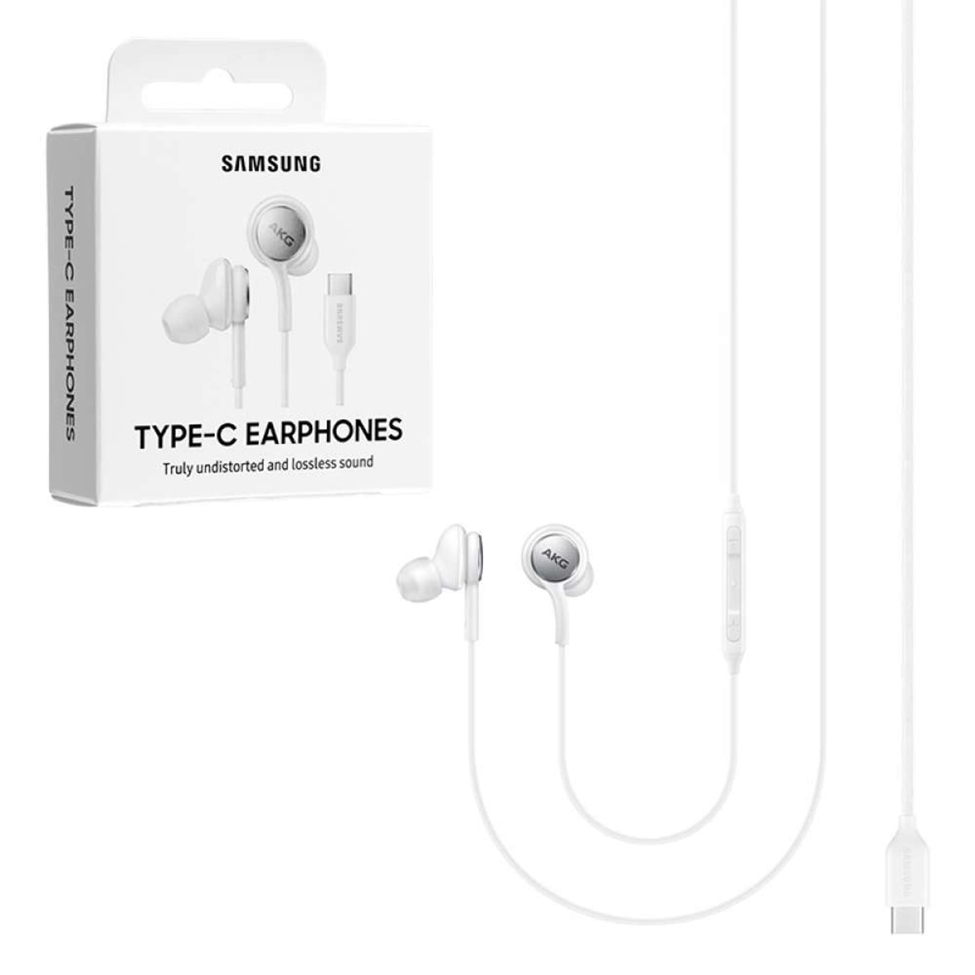 

Zestaw stereo Samsung EO-IC100BW AKG biały/white USB-C
