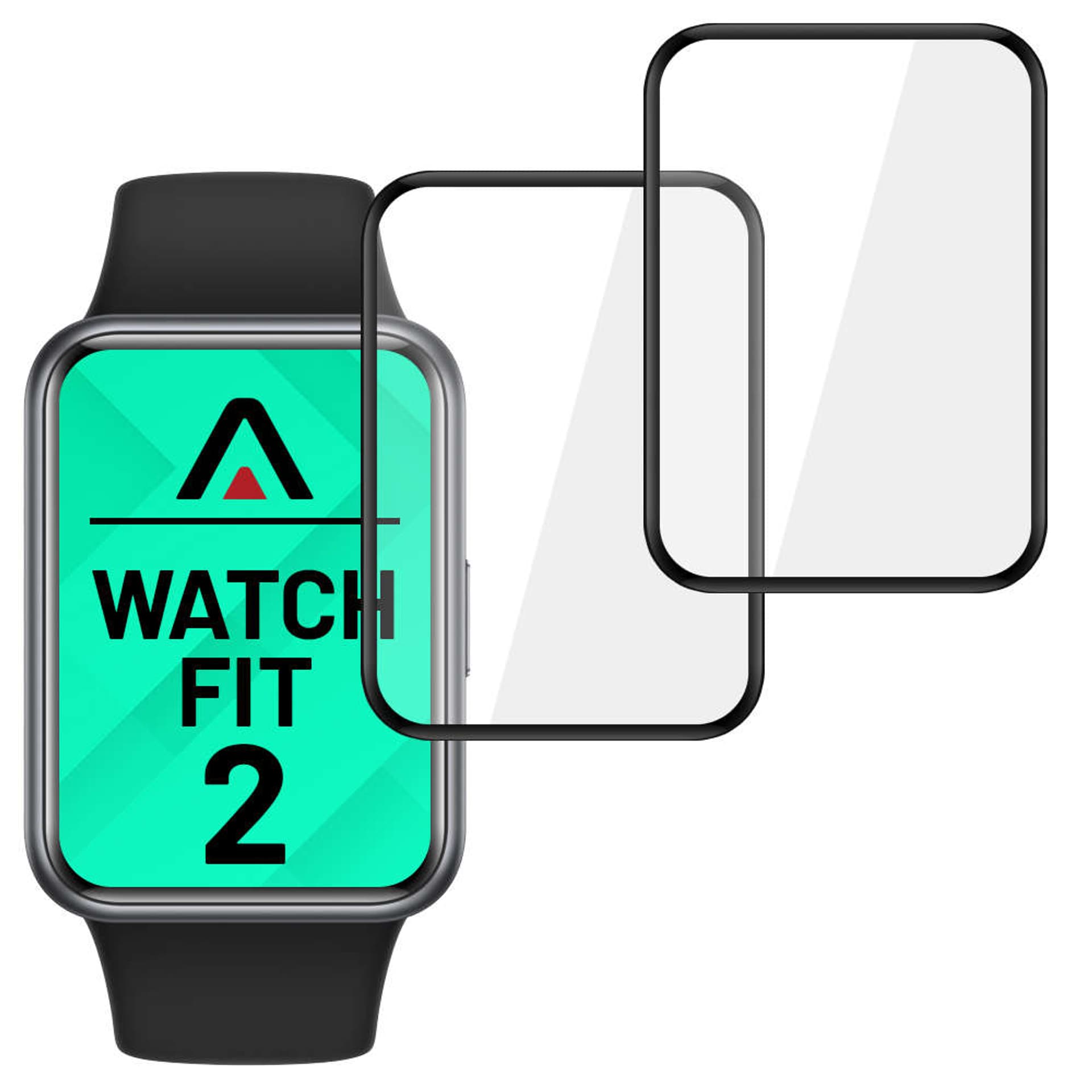 

2x Elastyczne Szkło ochronne 3D Alogy do Huawei Watch Fit 2 2022 Black