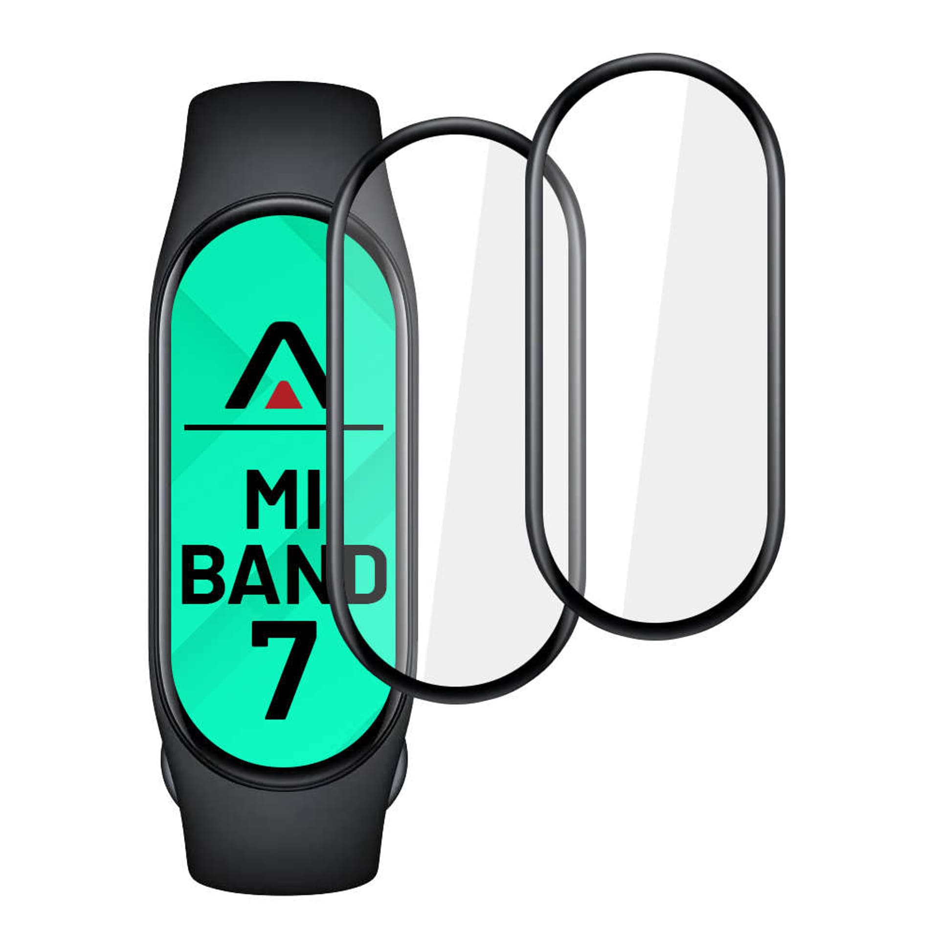 

2x Elastyczne Szkło 3D szybka na ekran Alogy do Xiaomi Mi Band 7 Black