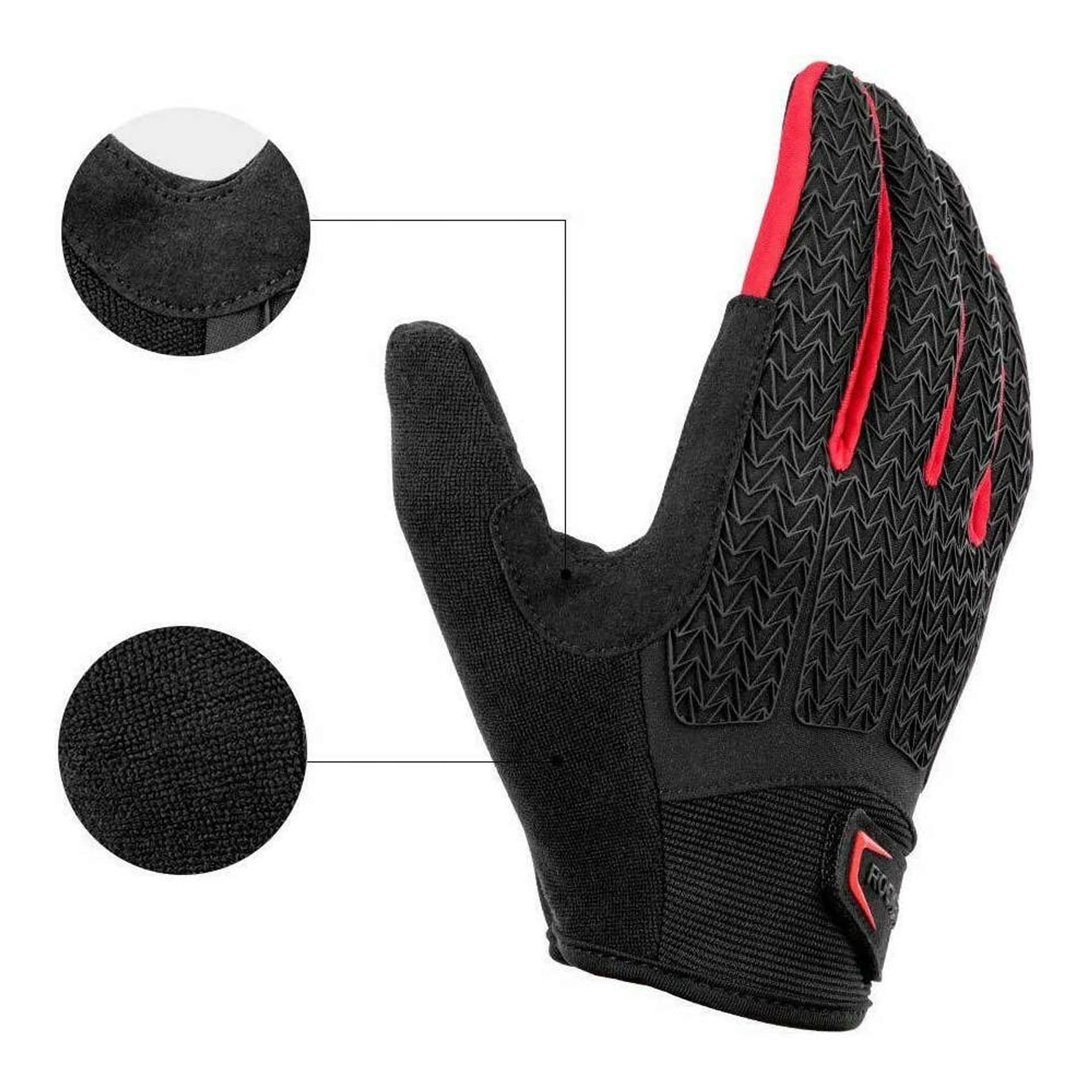 

Rękawiczki rowerowe L RockBros rękawice na rower S169-1BR-L Czarno-Czerwone
