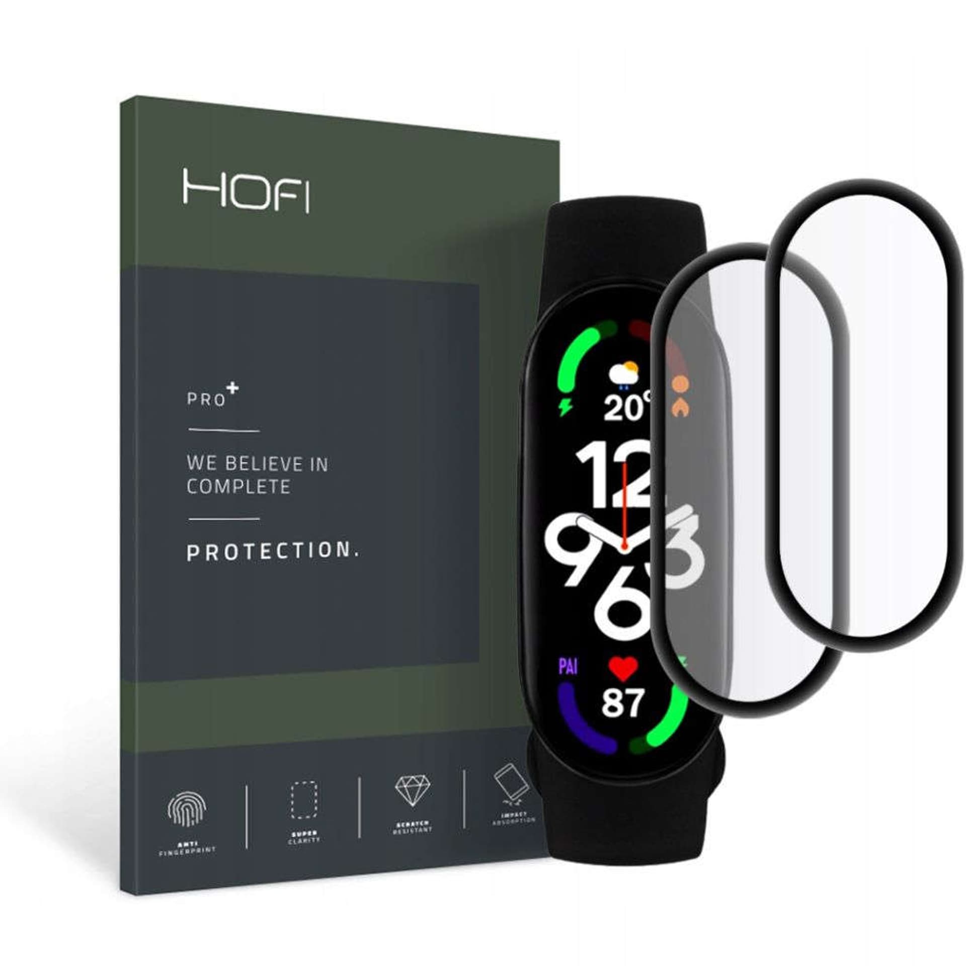 

Szkło hybrydowe Hofi Hybrid Pro+ 2-pack do Xiaomi Mi Smart Band 7 Black