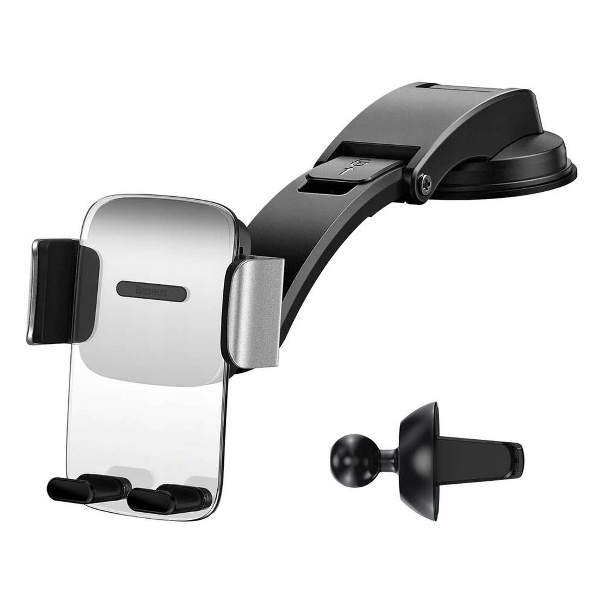 

Uchwyt samochodowy Baseus Easy Control Clamp do kratki na kokpit Szary