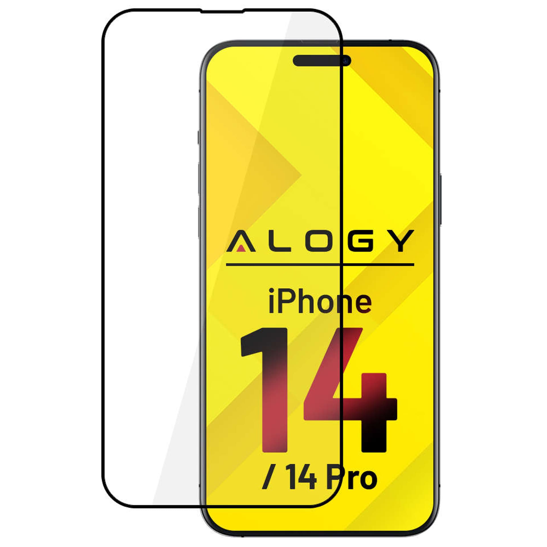 

Szkło hartowane 9H Alogy Full Glue do etui case friendly do Apple iPhone 14/ 14 Pro