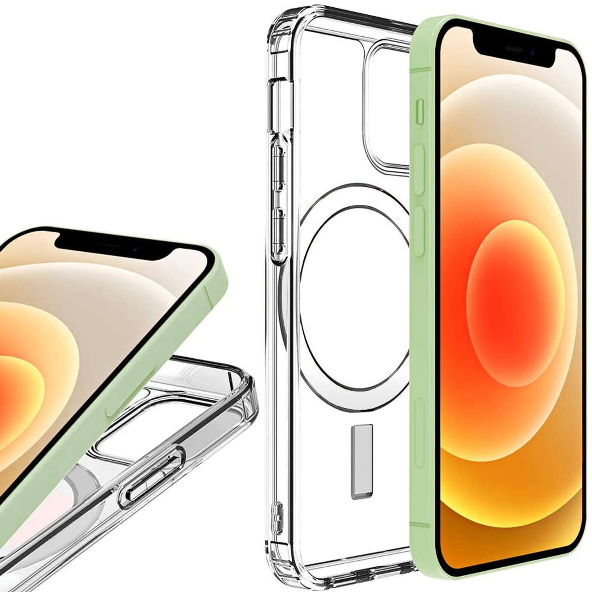 

Etui do MagSafe Alogy Ultra Slim Mag do ładowarek Qi do iPhone 12 Mini Przezroczyste