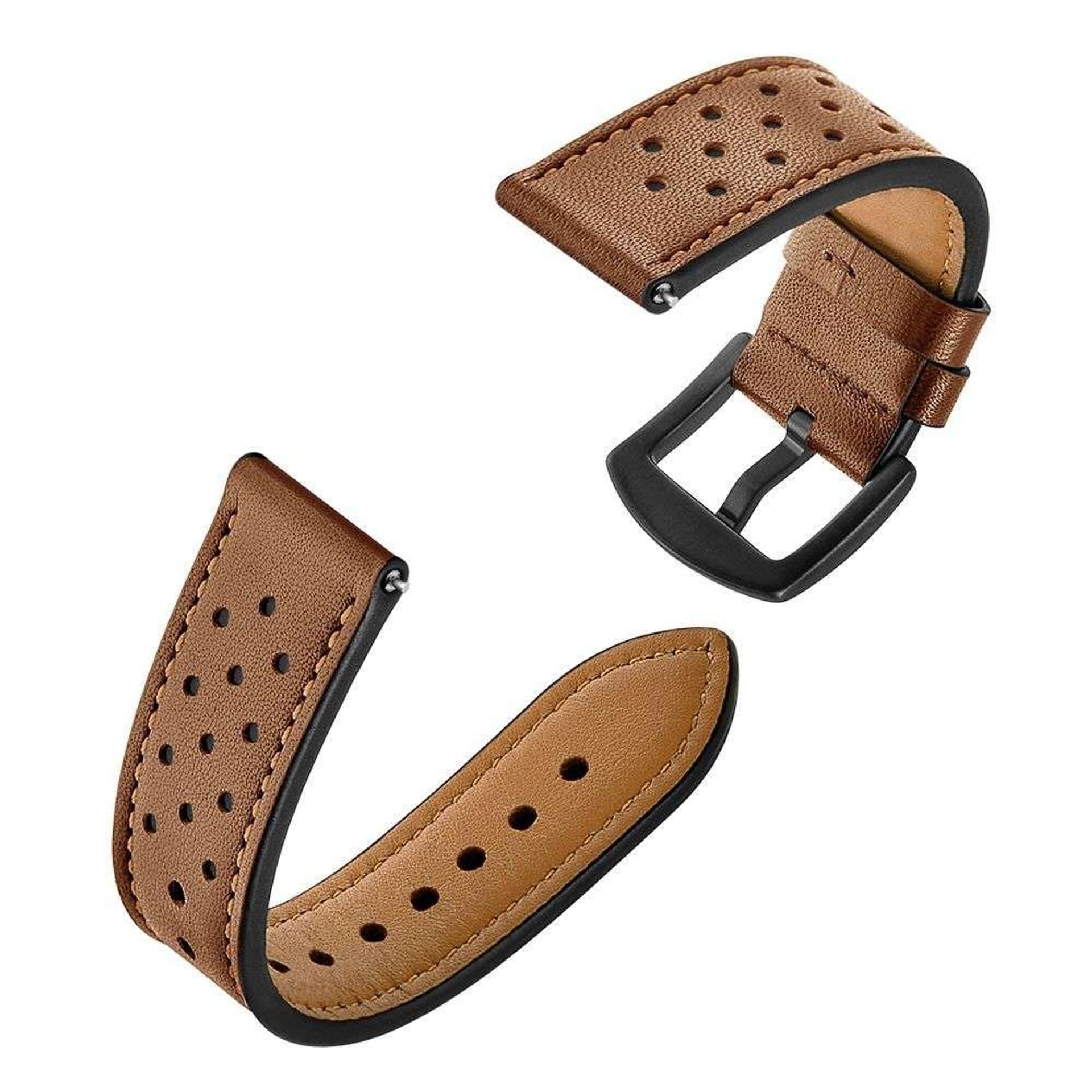

Pasek Leather do Samsung Galaxy Watch 4 / 5 / 5 PRO (40 / 42 / 44 / 45 / 46 MM) Brown, 40 / 42 / 44 / 45 / 46 mm) brow