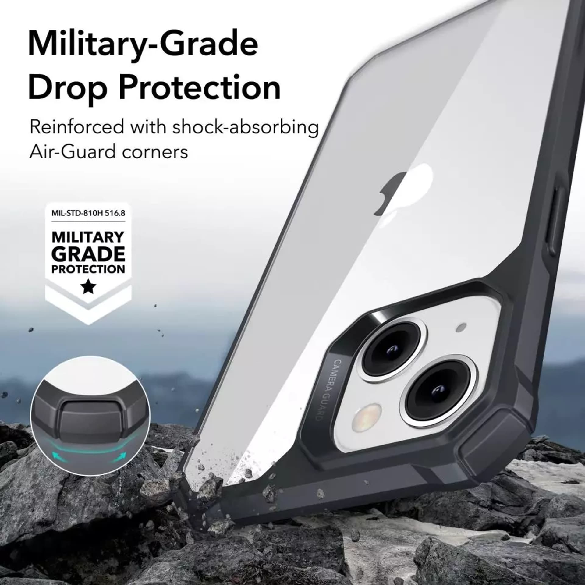 

Etui ESR Air Armor do Apple iPhone 13/14 Clear/Black