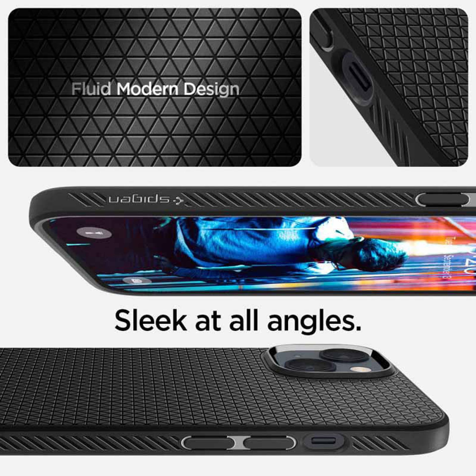 

Spigen Liquid Air iPhone 14 czarny/matte black ACS05037
