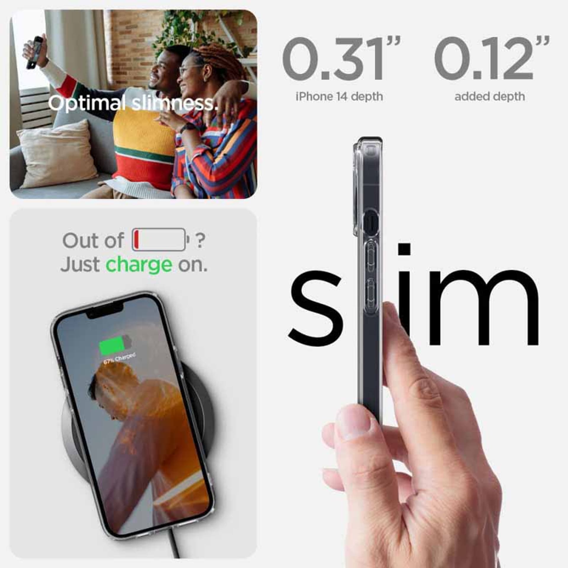 

Spigen Ultra Hybrid iPhone 14 przezroczysty/crystal clear ACS05040