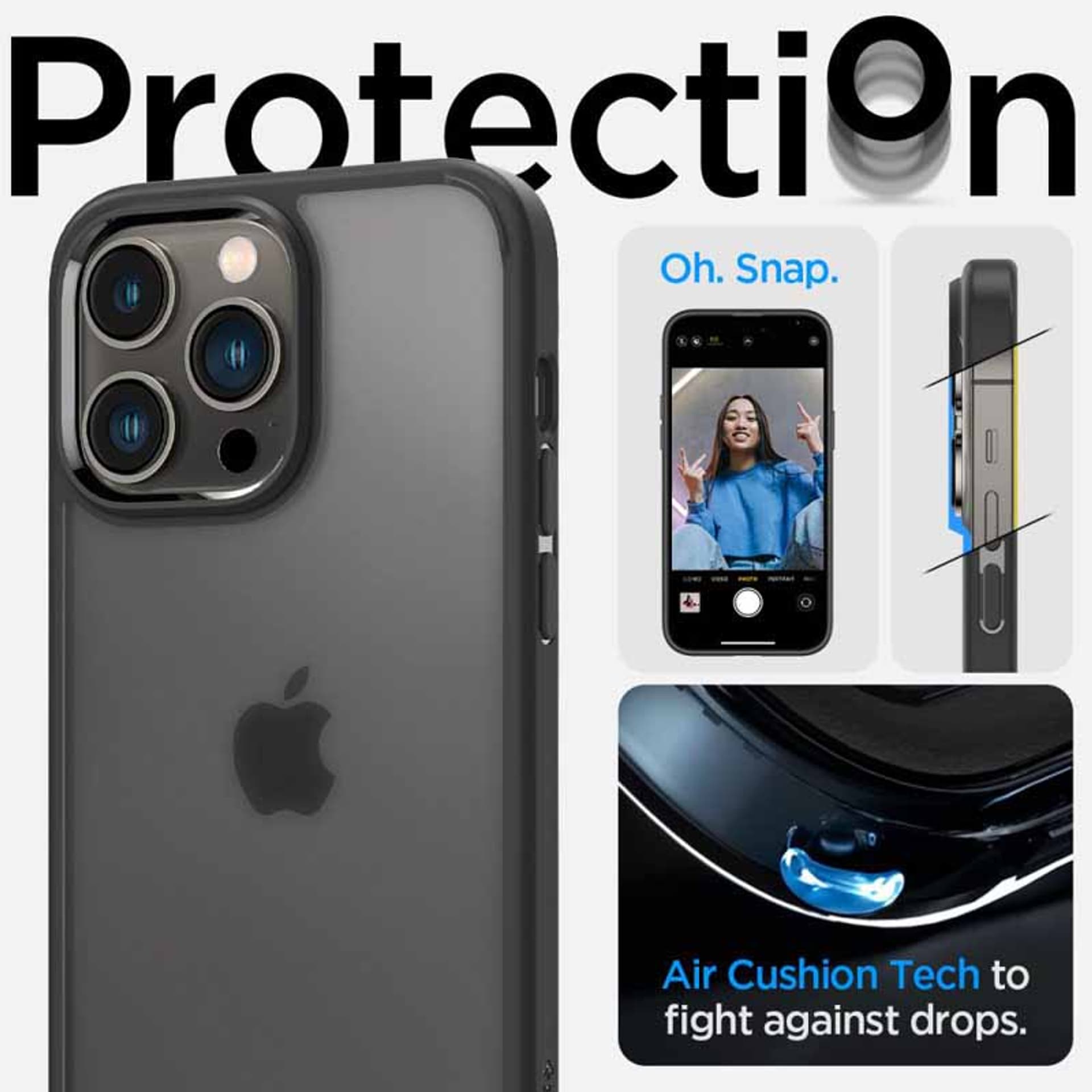 

Spigen Ultra Hybrid iPhone 14 Pro frost black ACS04968